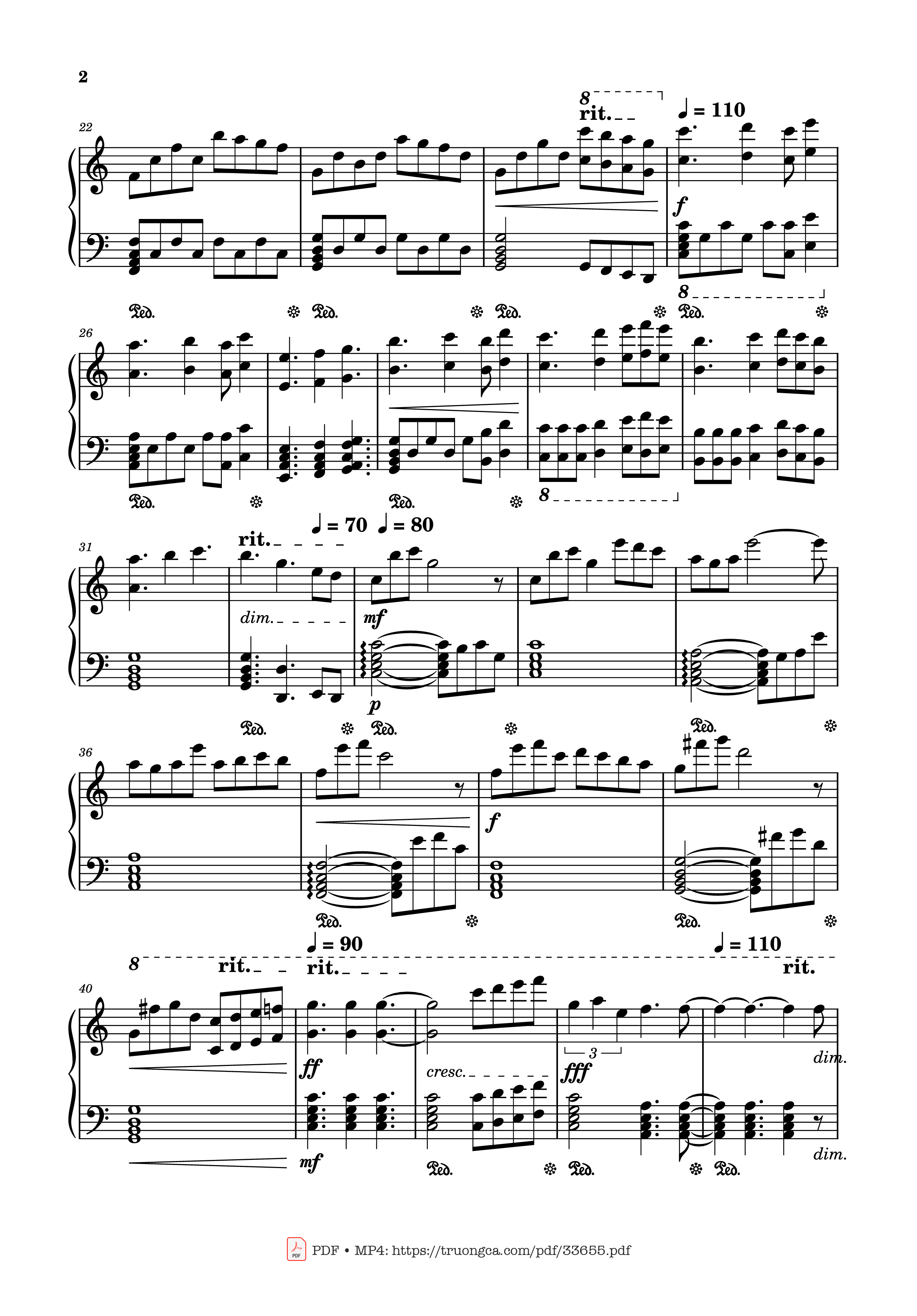 Page 2 of Sheet music PDF Daisuki na hito ウモレ (Umore) Piano - ShogunT