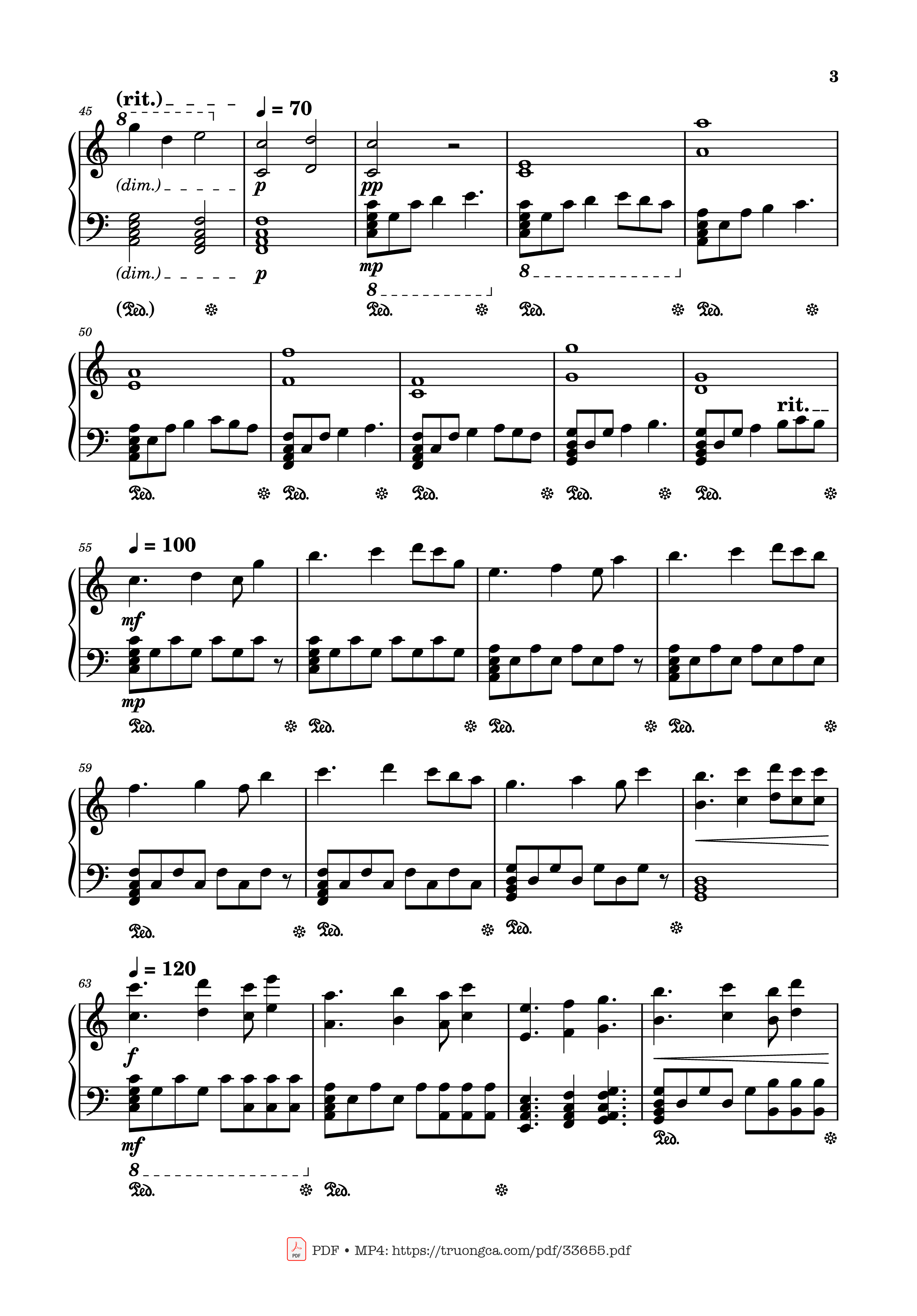Page 3 of Sheet music PDF Daisuki na hito ウモレ (Umore) Piano - ShogunT