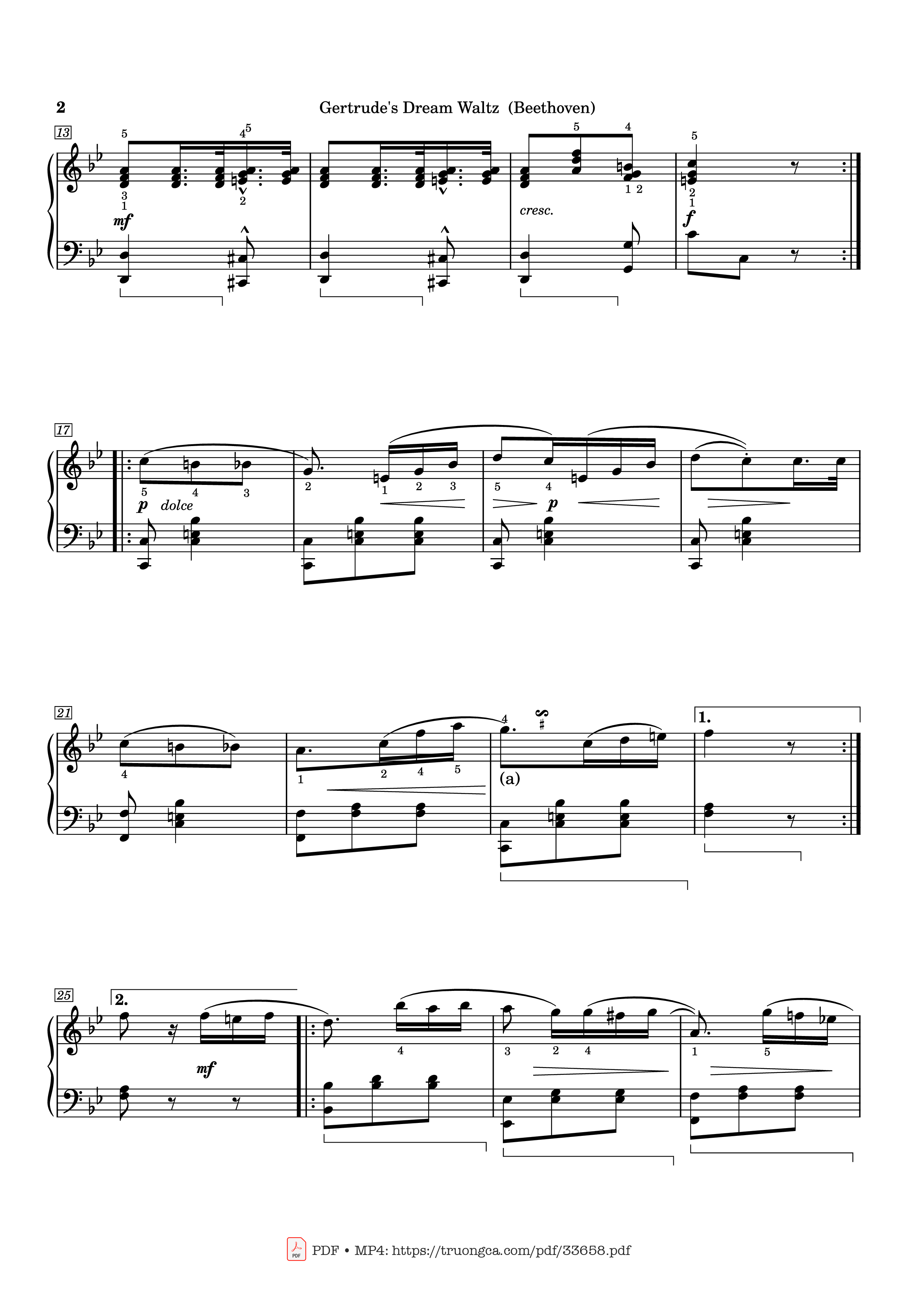 Page 2 of Sheet music PDF Piano Gertrude