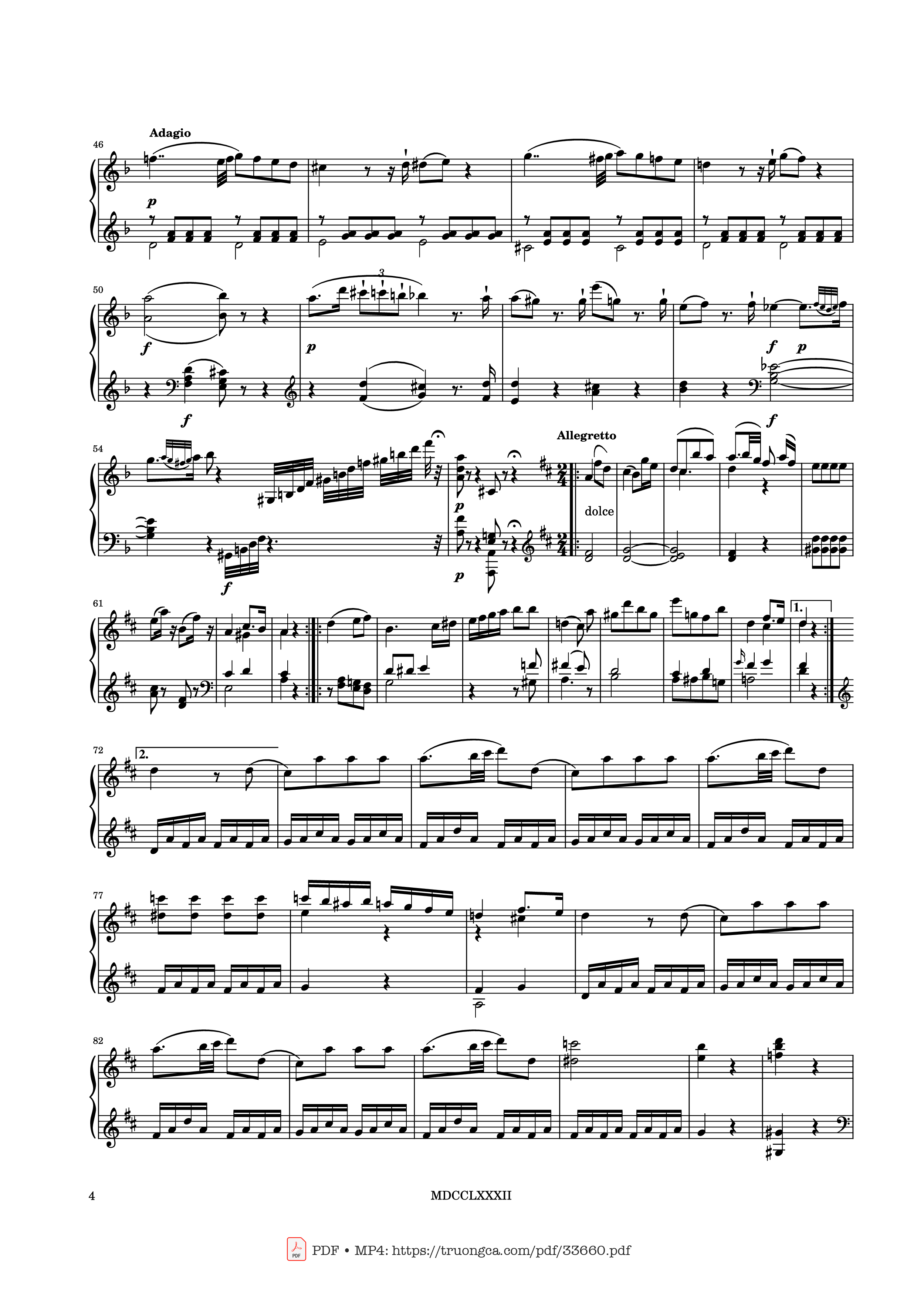 Page 4 of Sheet music PDF Piano Phantasie No. 3 in D Minor K397 Piano - Wolfgang Amadeus Mozart