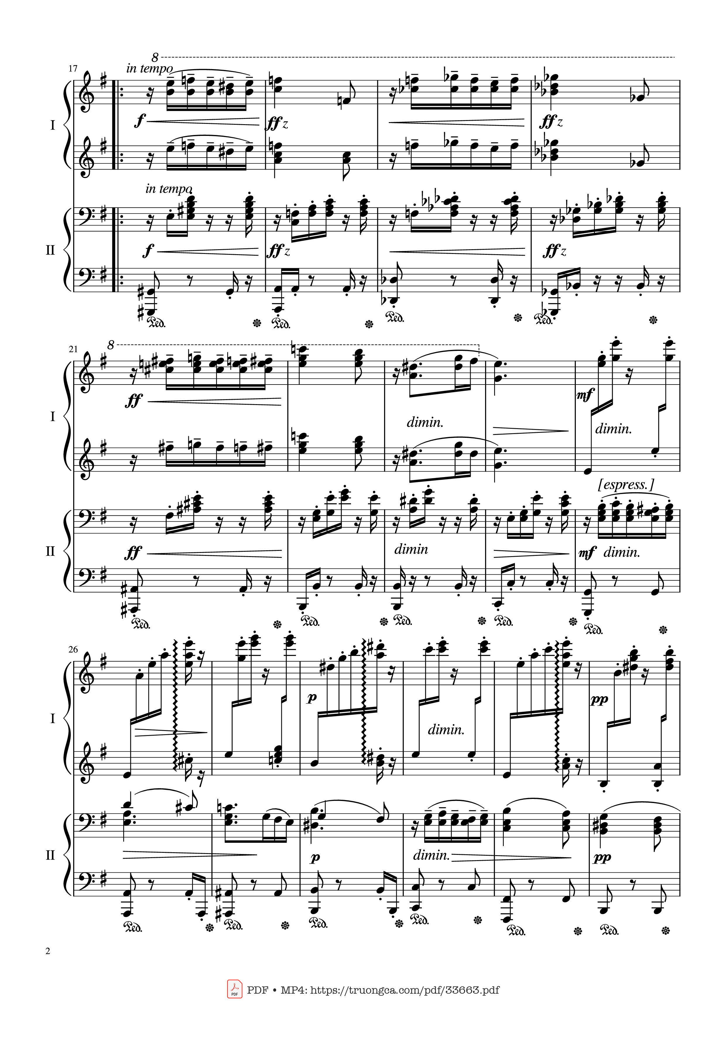 Page 2 of Sheet music PDF Piano Slavonic Dances, Op.72 No.2 Piano Four Hand - Antonin Leopold Dvorak