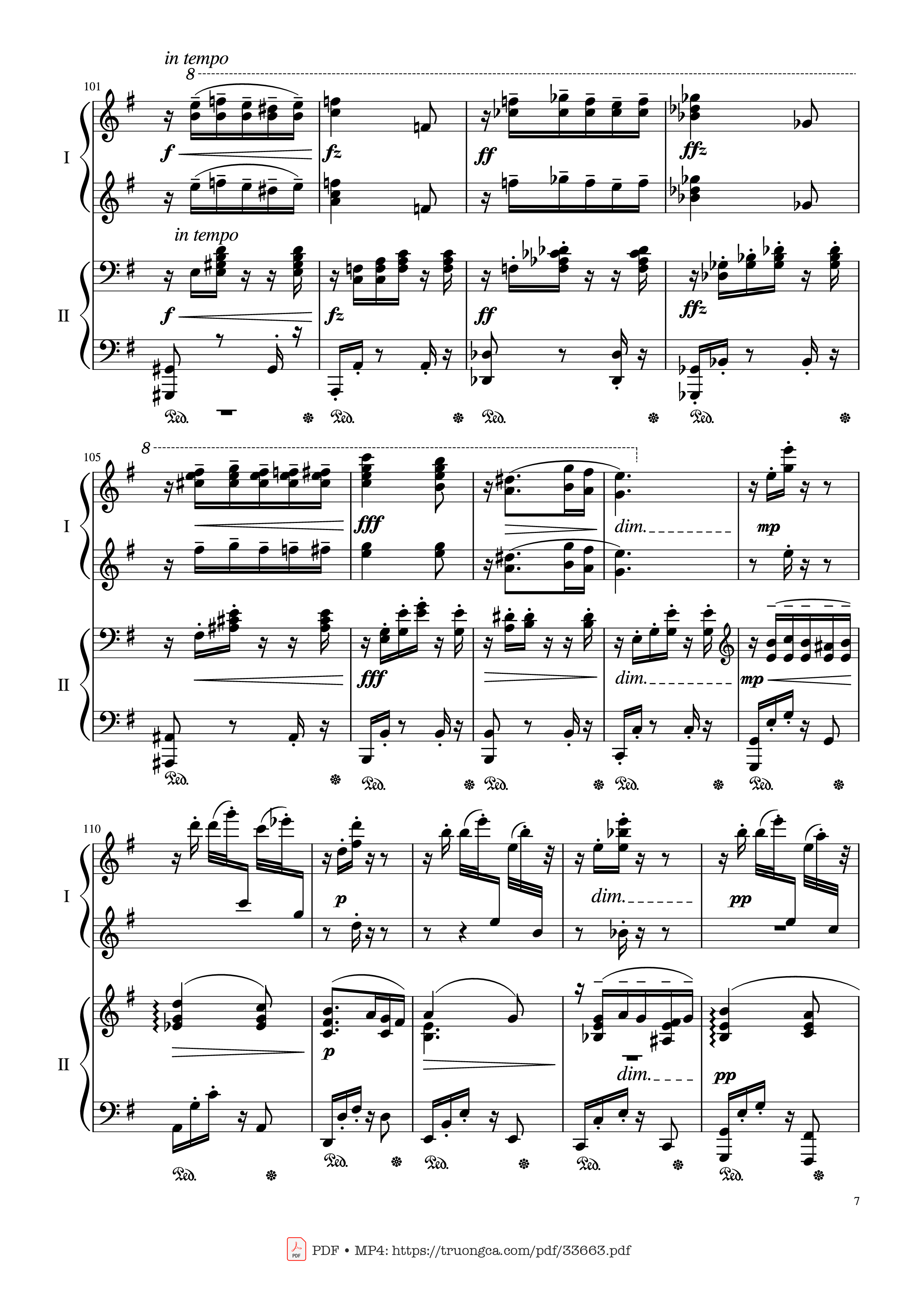 Page 7 of Sheet music PDF Piano Slavonic Dances, Op.72 No.2 Piano Four Hand - Antonin Leopold Dvorak