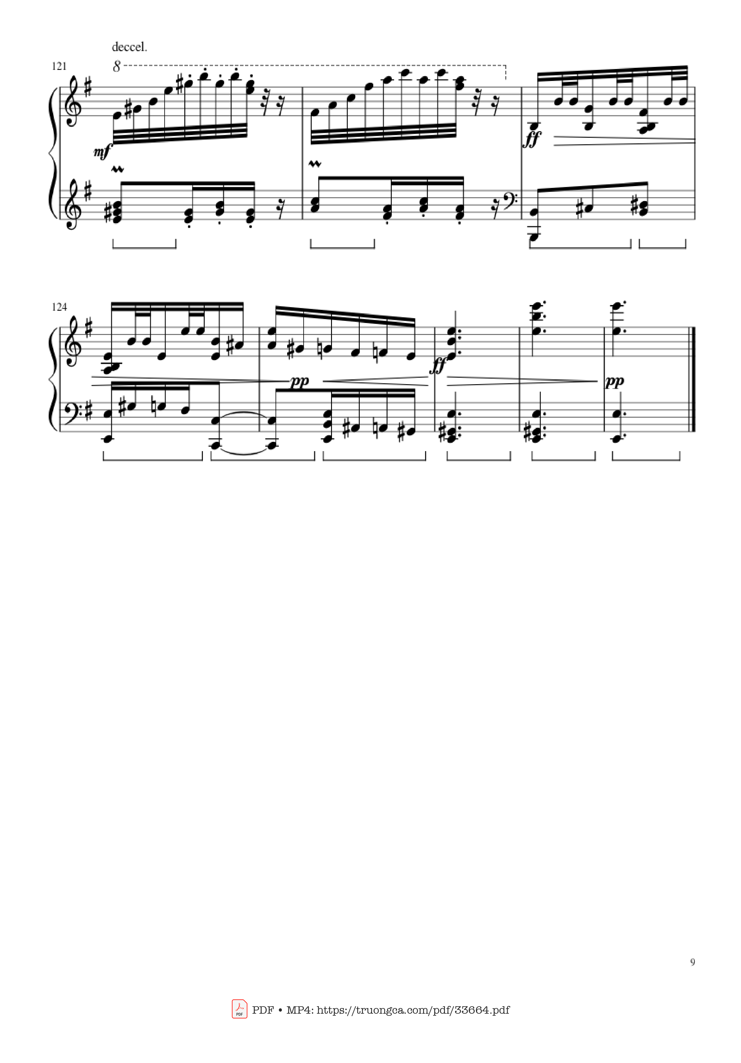Page 9 of Sheet music PDF Piano Slavonic Dances, Op.72 No.2 Piano Solo - Antonin Leopold Dvorak