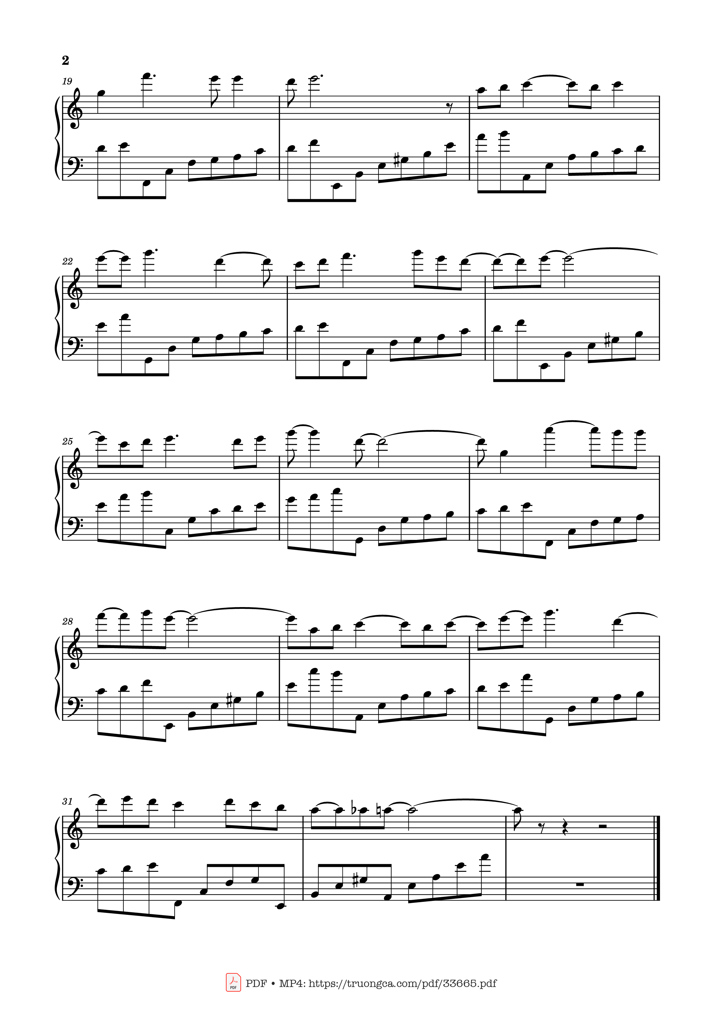 Page 2 of Sheet music PDF Piano Anniversary Piano - Ludwig Van Beethoven