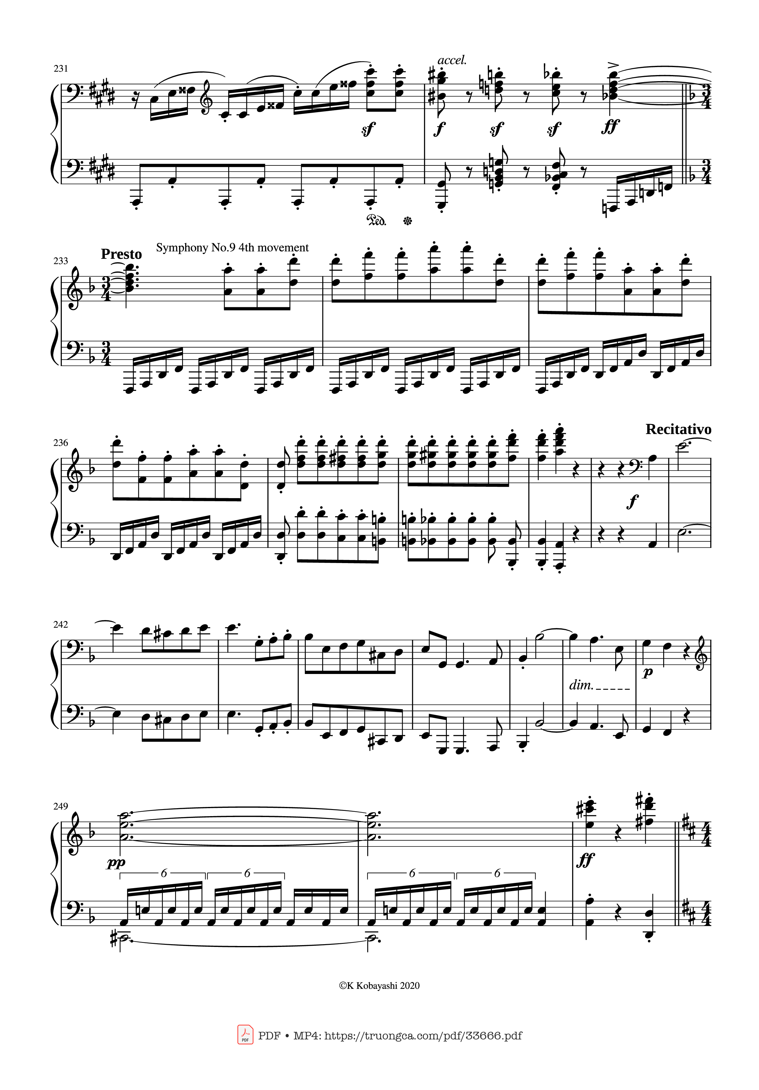 Page 11 of Sheet music PDF Piano Beethoven Medley for classical Piano beginners - Ludwig van Beethoven