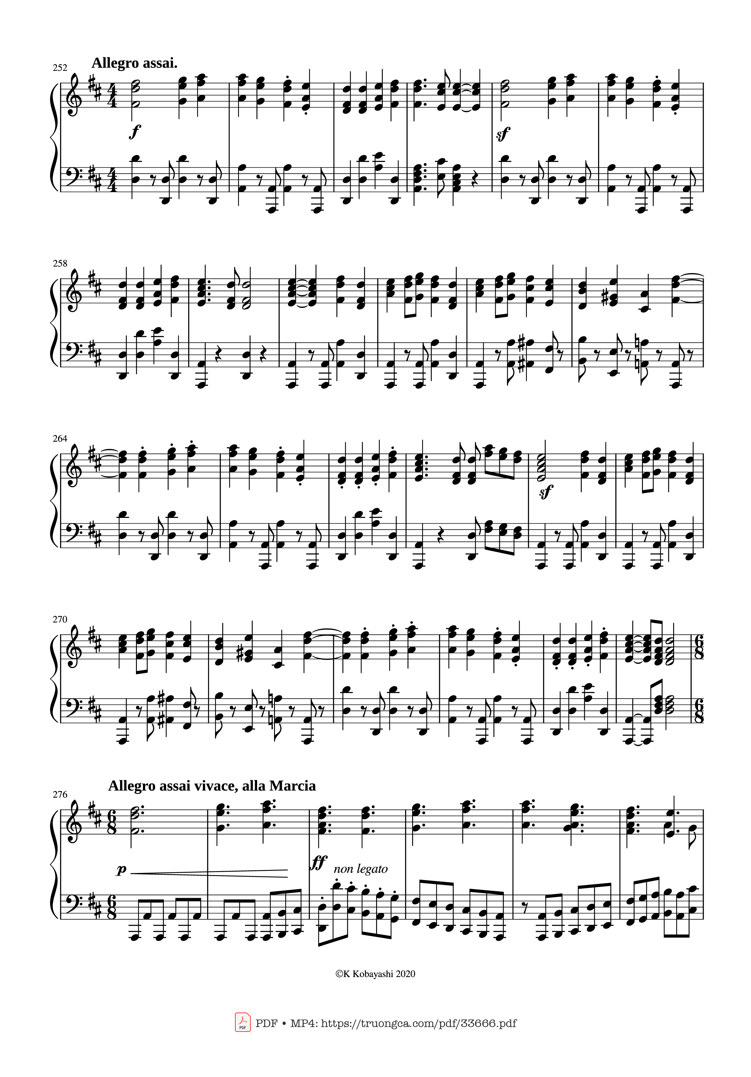 Page 12 of Sheet music PDF Piano Beethoven Medley for classical Piano beginners - Ludwig van Beethoven