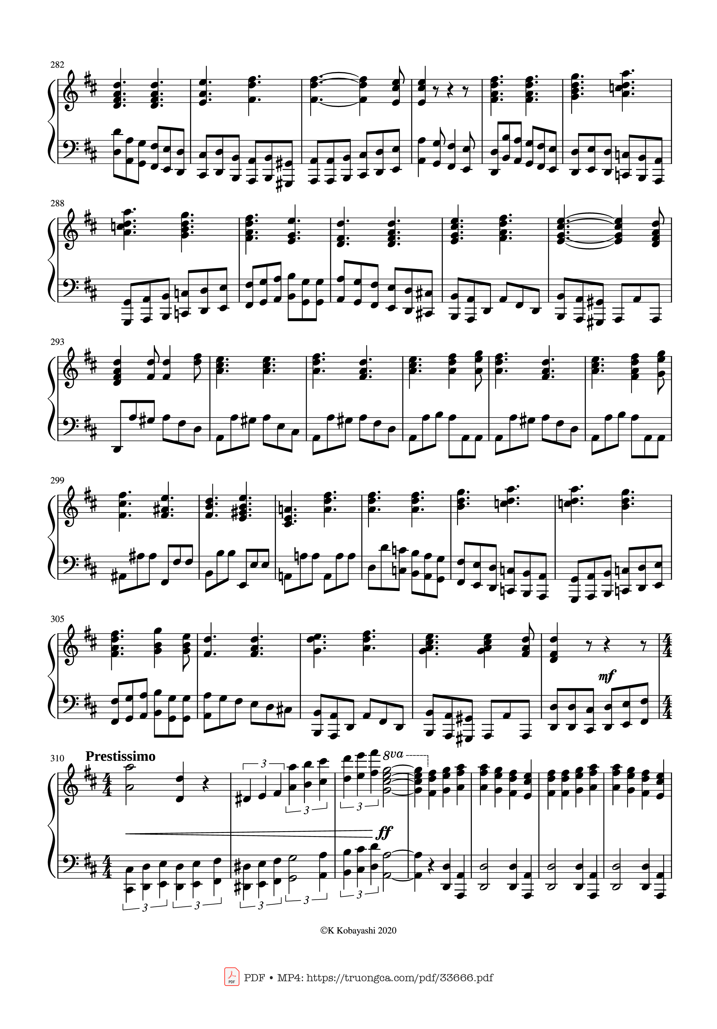 Page 13 of Sheet music PDF Piano Beethoven Medley for classical Piano beginners - Ludwig van Beethoven