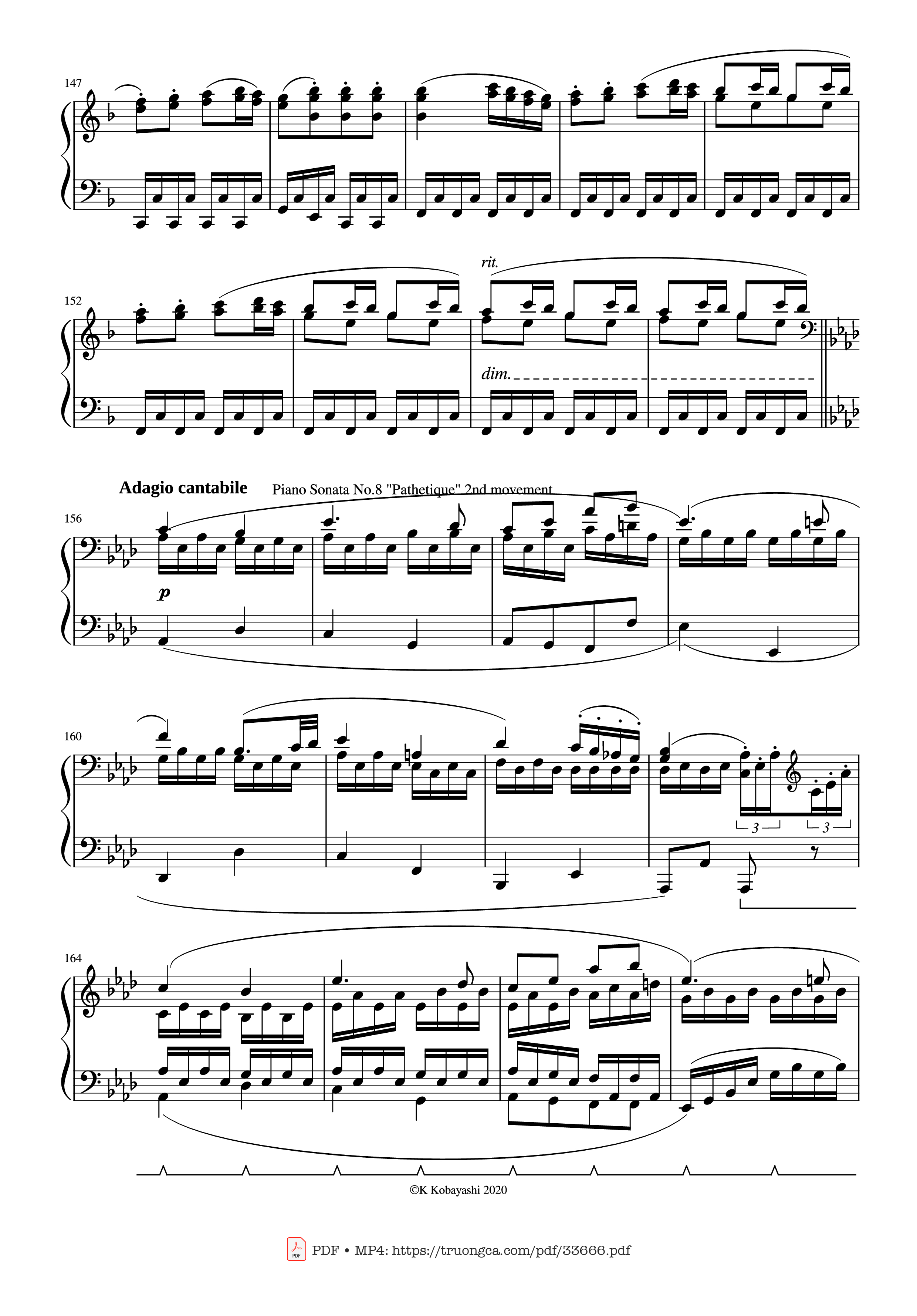 Page 7 of Sheet music PDF Piano Beethoven Medley for classical Piano beginners - Ludwig van Beethoven