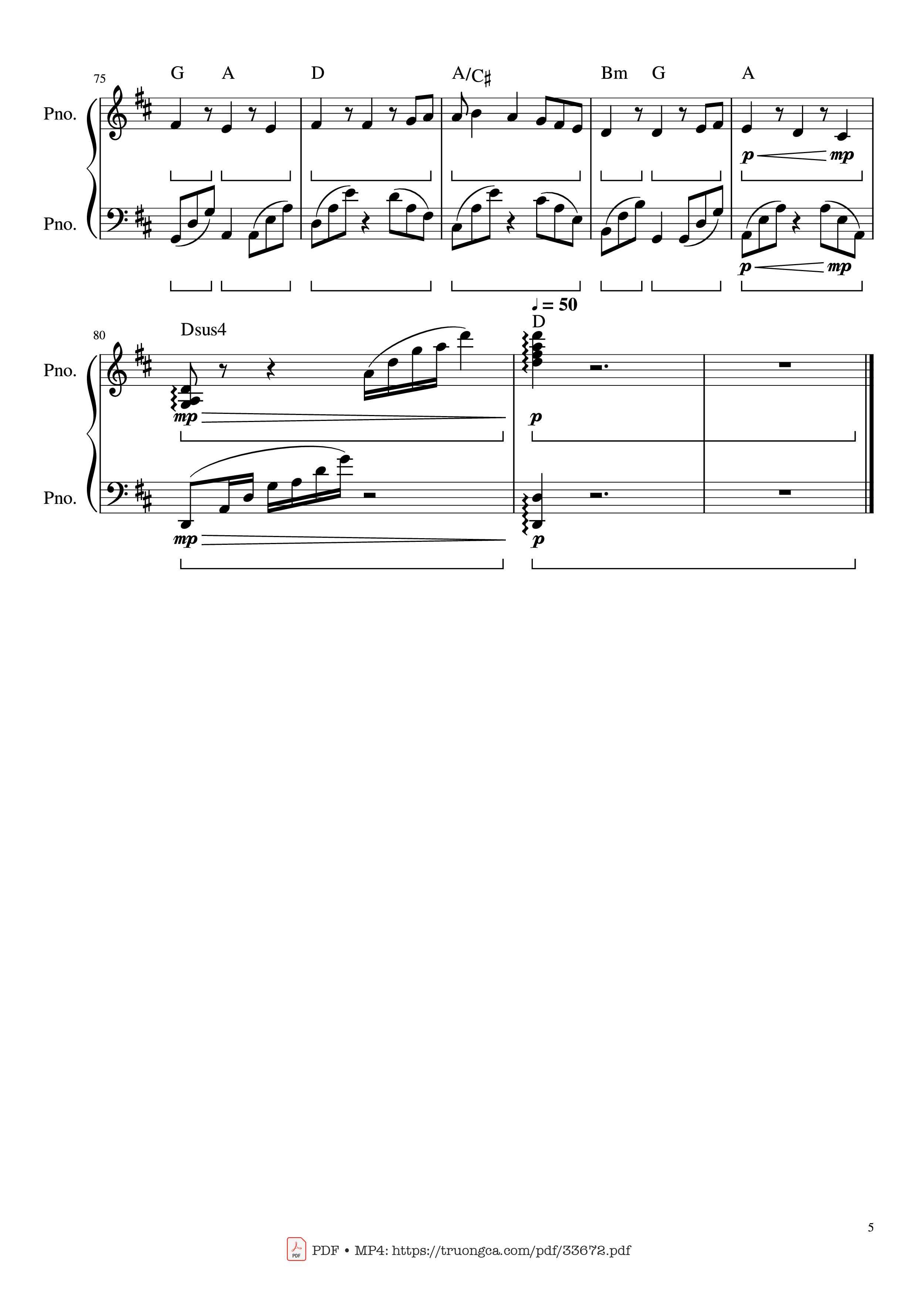 Page 5 of Sheet music PDF Piano Beethoven Ode To Joy Piano Arranged - Ludwig Van Beethoven