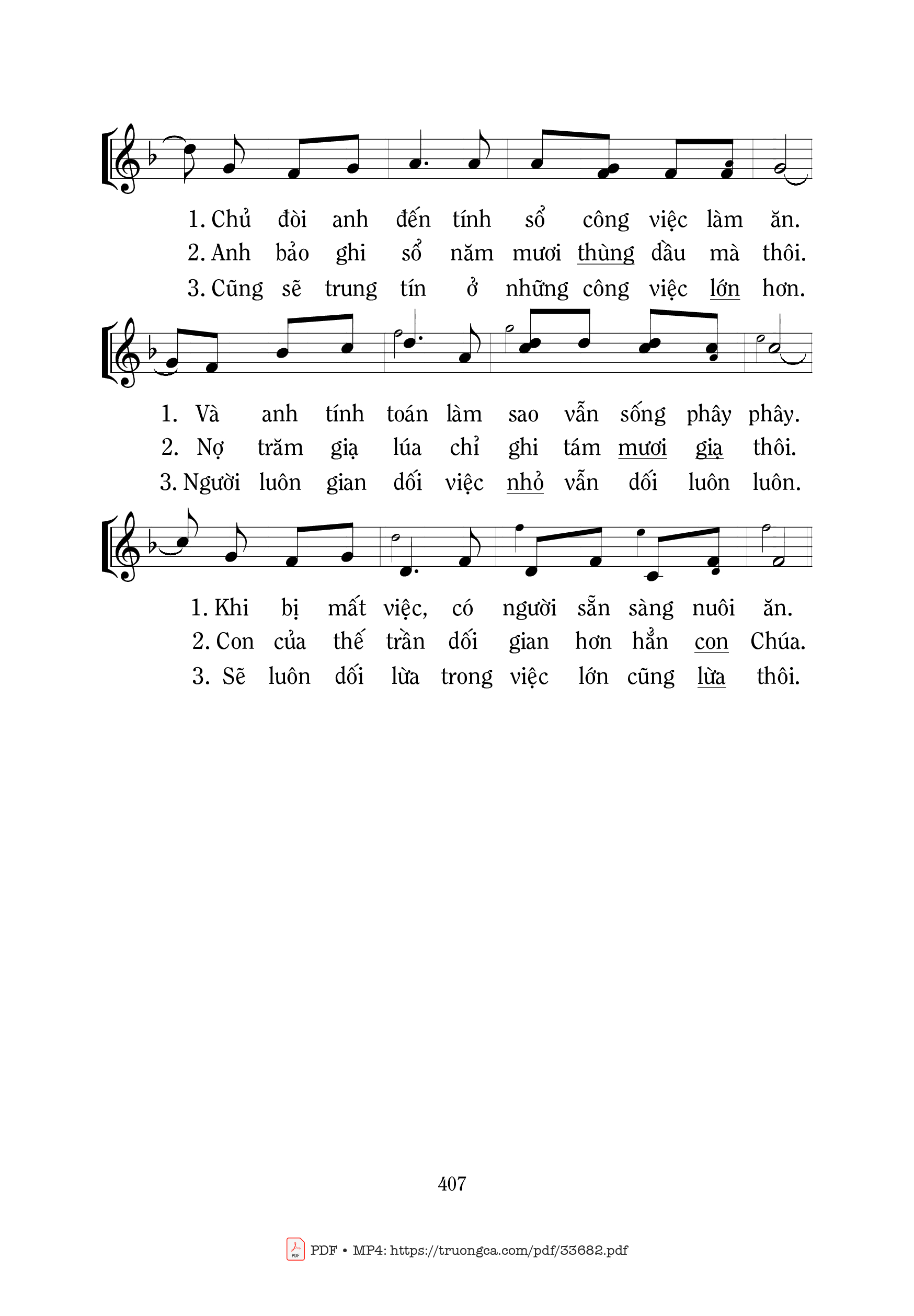 Không đầy tớ nào làm tôi hai chủ Vì ghét chủ nầy và mến chủ kia, Trang 2