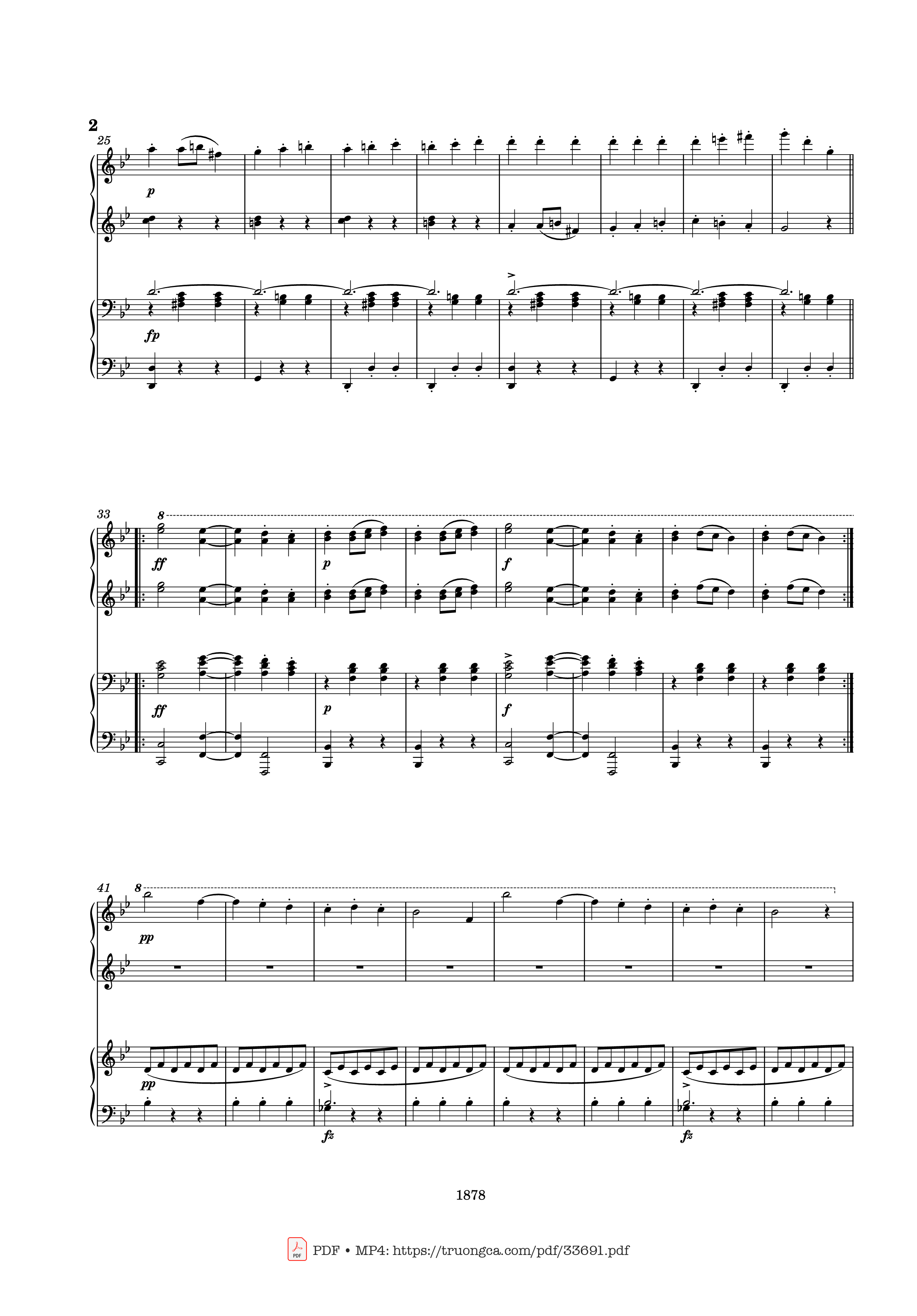 Page 2 of Sheet music PDF Piano Slavonic Dances Op. 46 No. 8 Piano Four Hands - Antonin Leopold Dvorak