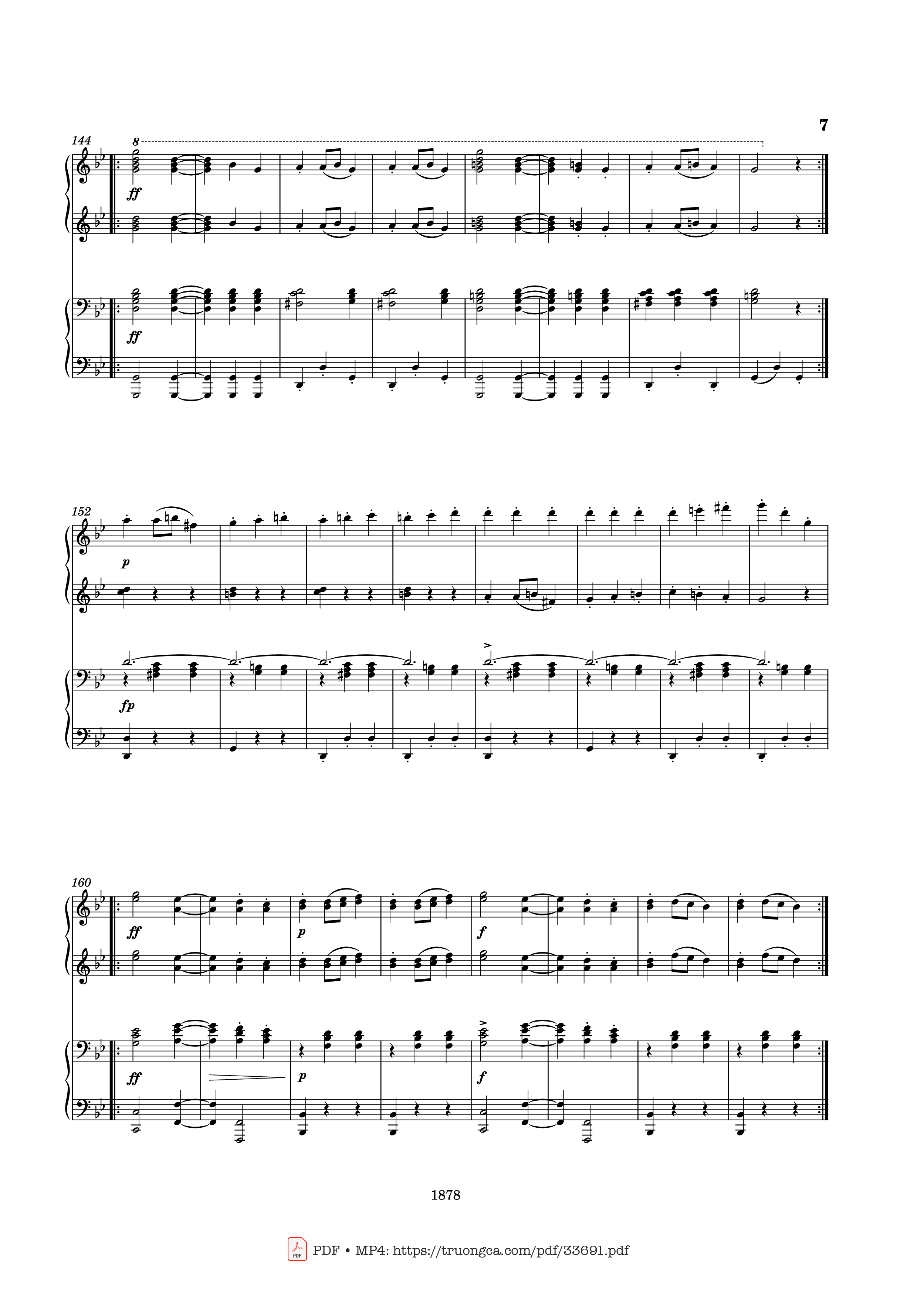 Page 7 of Sheet music PDF Piano Slavonic Dances Op. 46 No. 8 Piano Four Hands - Antonin Leopold Dvorak
