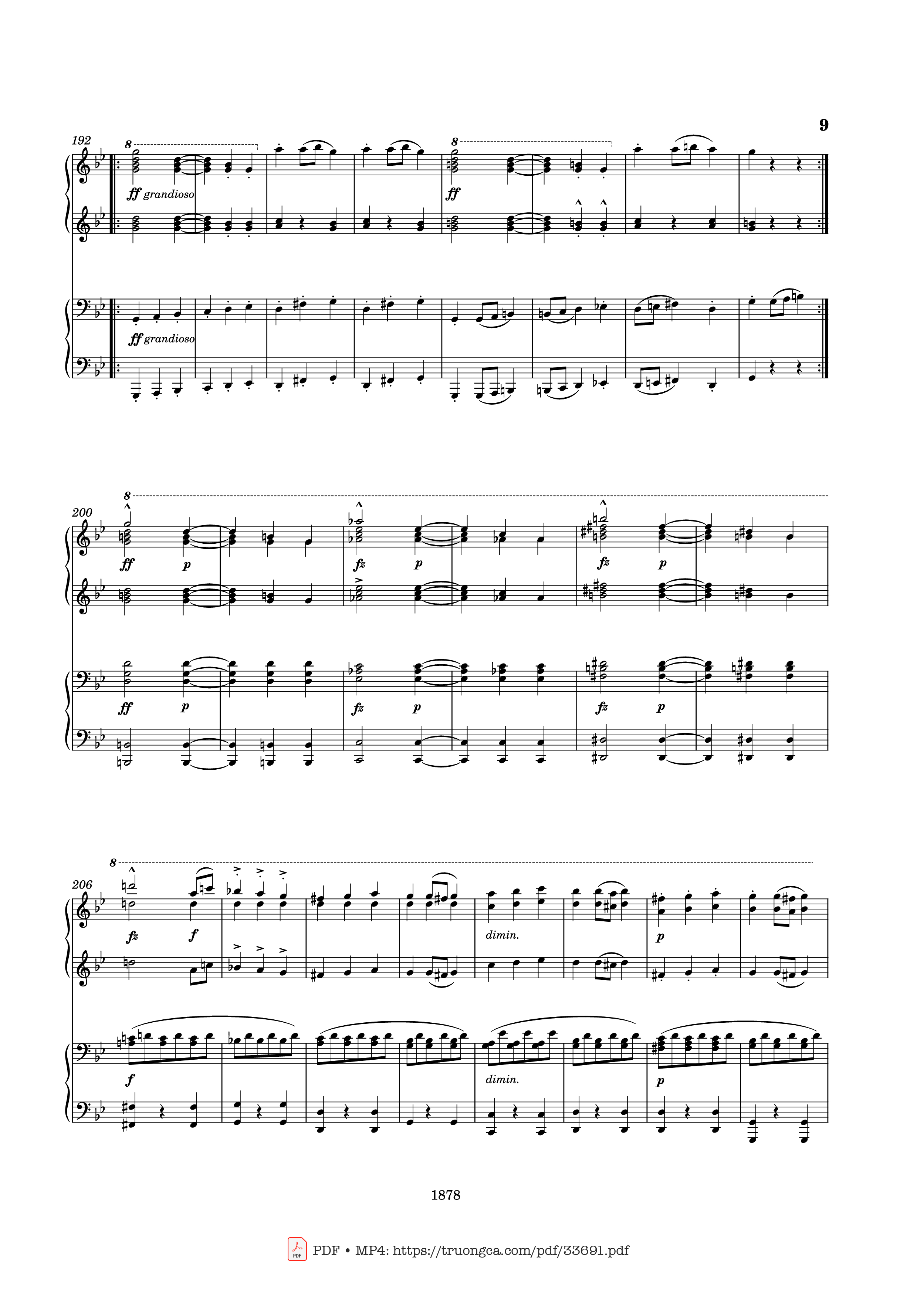 Page 9 of Sheet music PDF Piano Slavonic Dances Op. 46 No. 8 Piano Four Hands - Antonin Leopold Dvorak