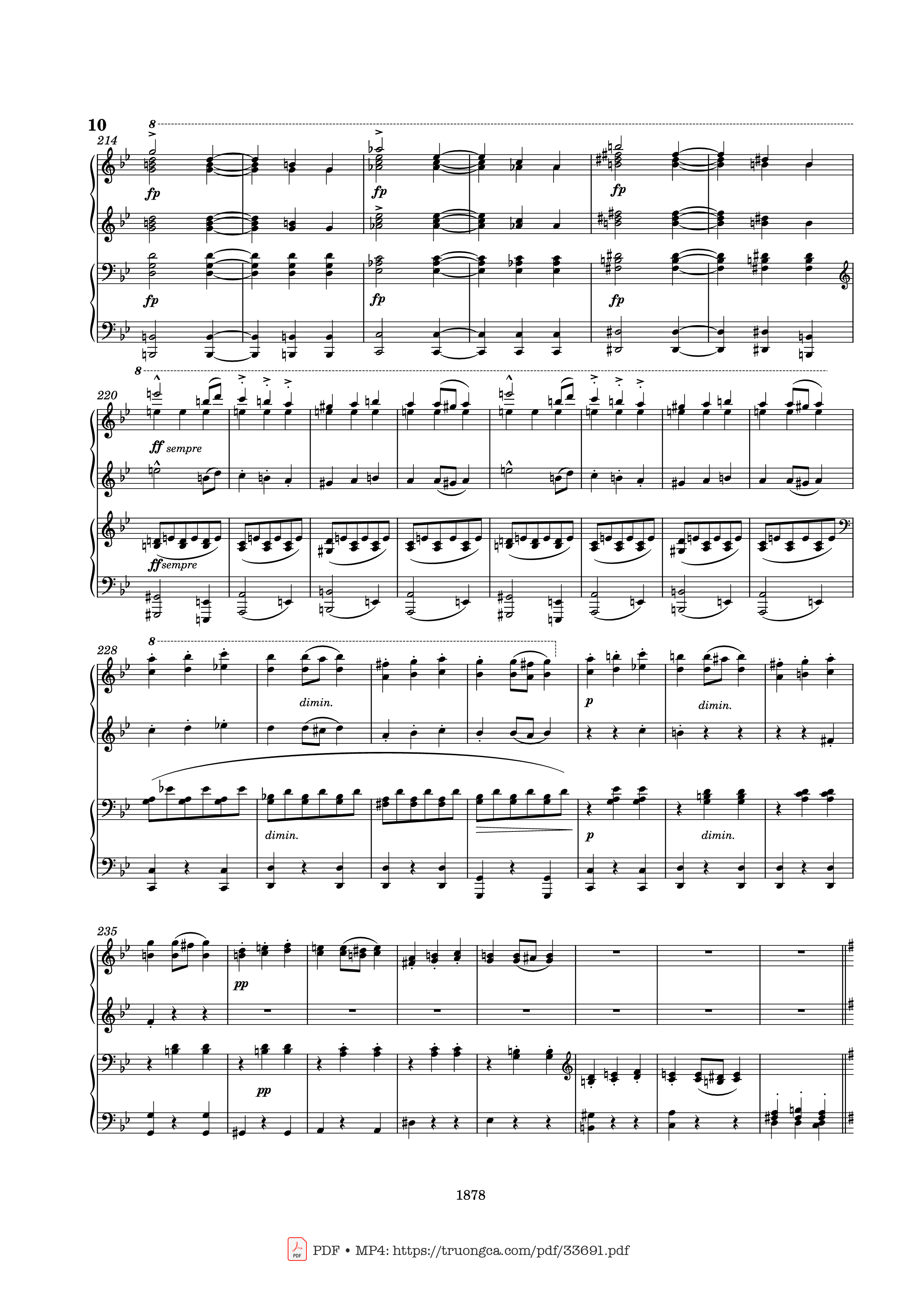 Page 10 of Sheet music PDF Piano Slavonic Dances Op. 46 No. 8 Piano Four Hands - Antonin Leopold Dvorak