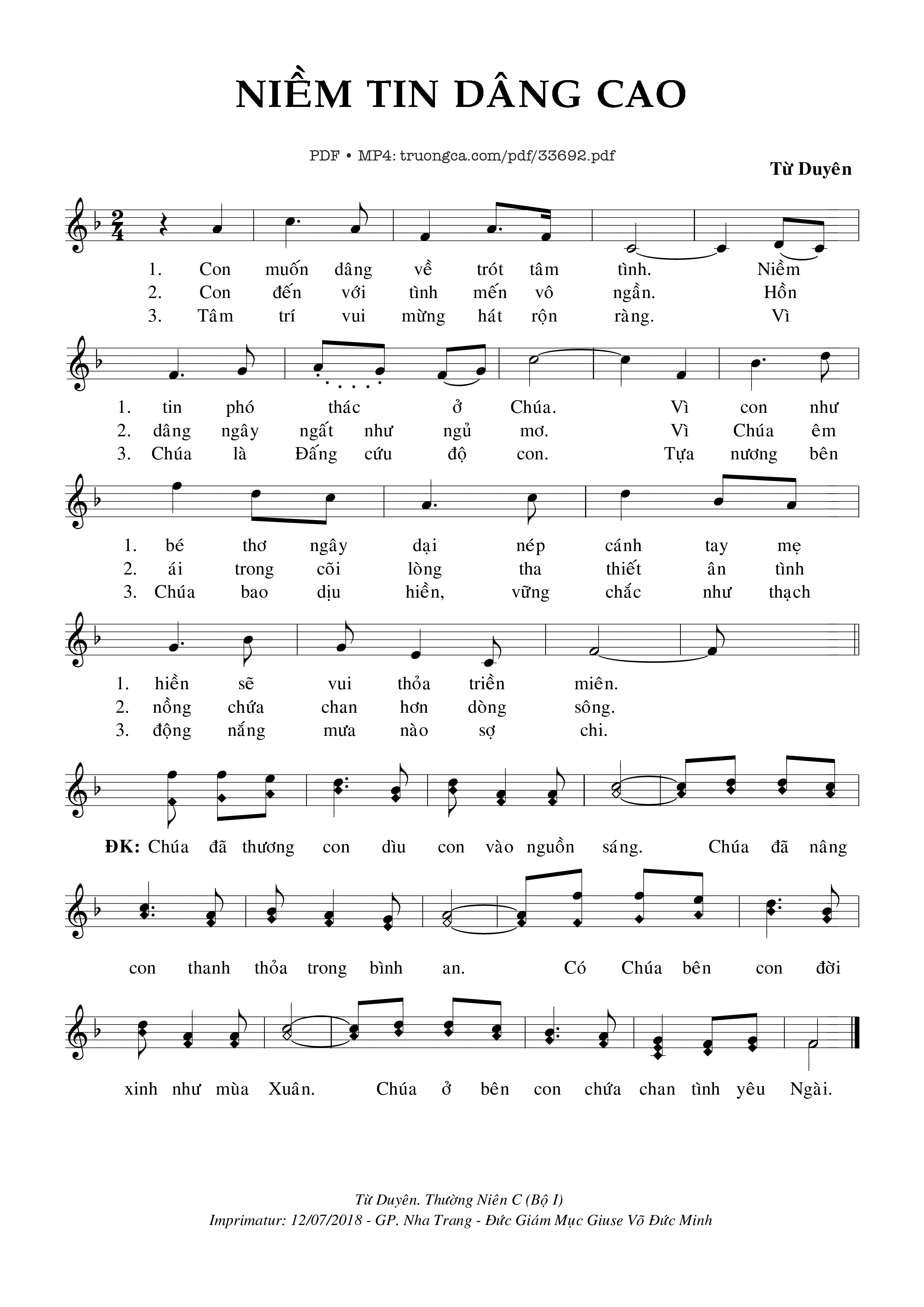 Niềm Tin Dâng Cao