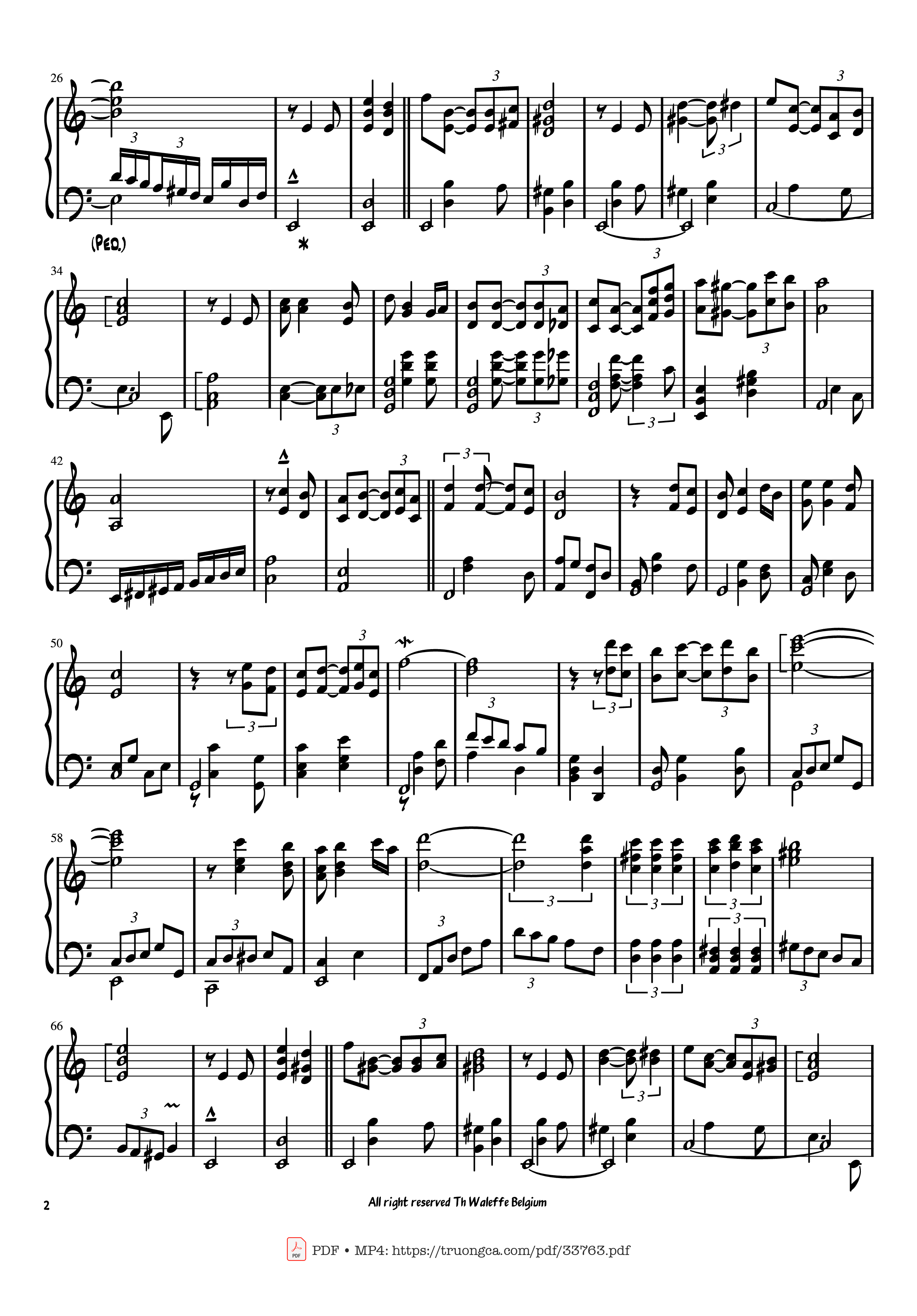 Page 2 of Sheet music PDF Piano Historia de un amor piano - Carlos Eleta Almarán