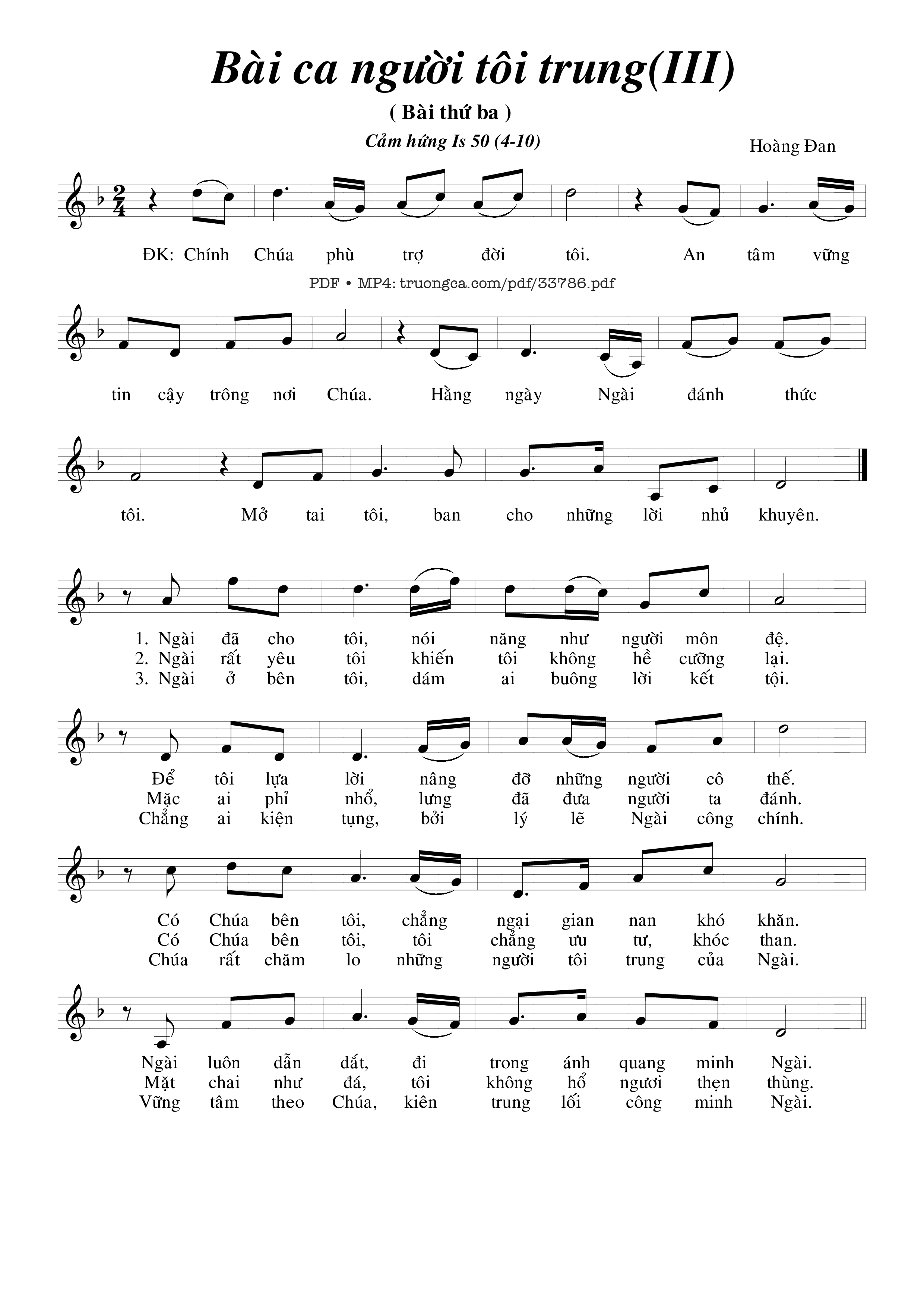 Sheet PDF of Bài Ca Người Tôi Trung (3)