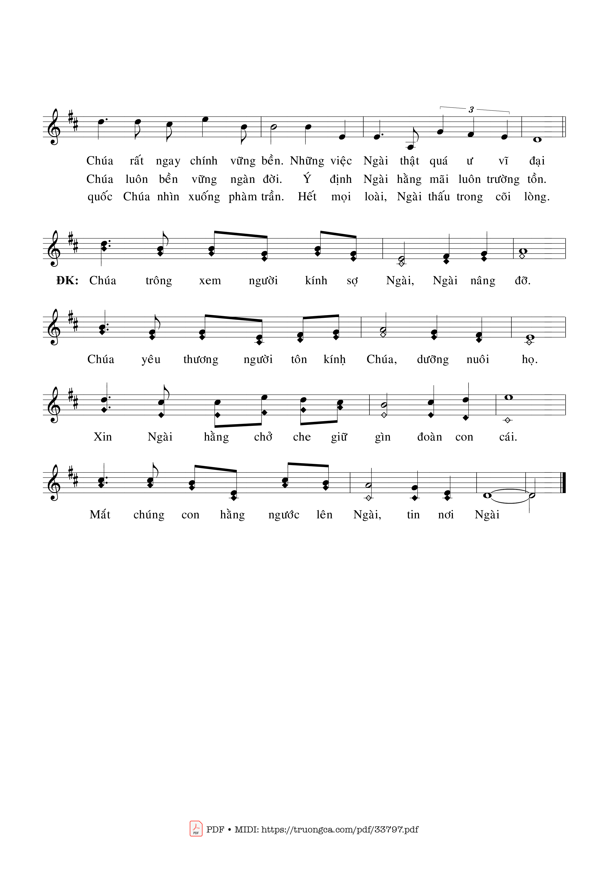 Page 2 of Sheet music PDF Ca Ngợi Chúa - Hoàng Đan