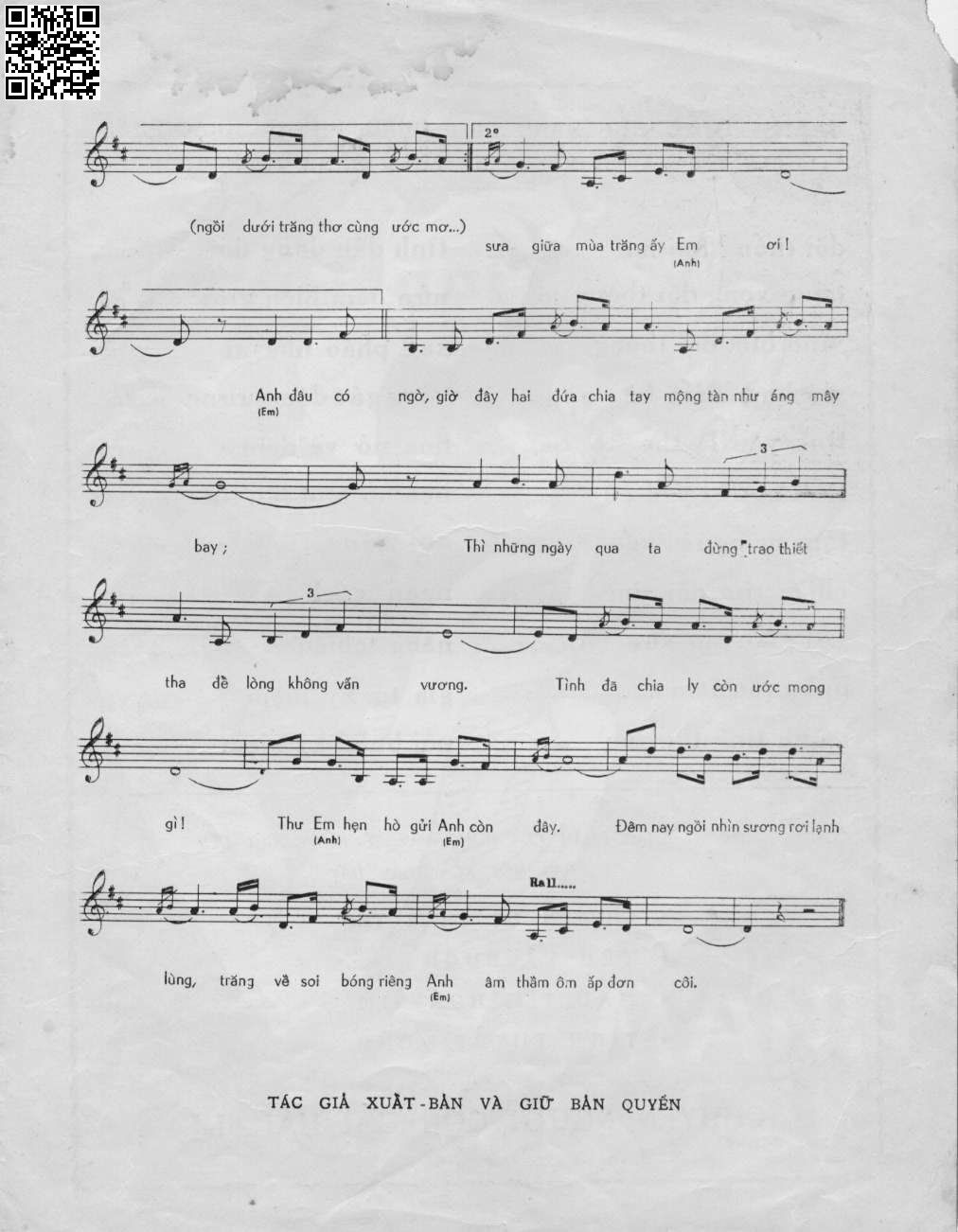 Page 3 of Sheet music PDF Mảnh tình thương - Mạnh Giác