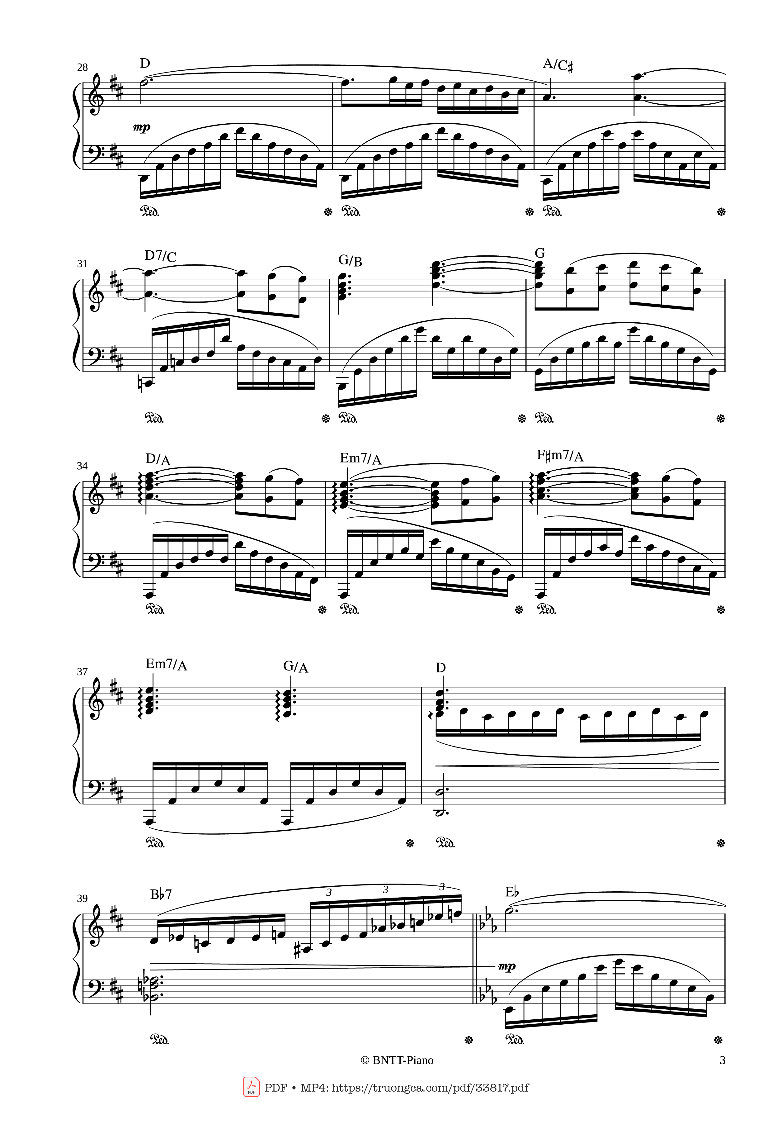 Page 3 of Sheet music PDF Piano AUTUMN STORY - Le Piano Sur La Vague Piano - PAUL MAURIAT
