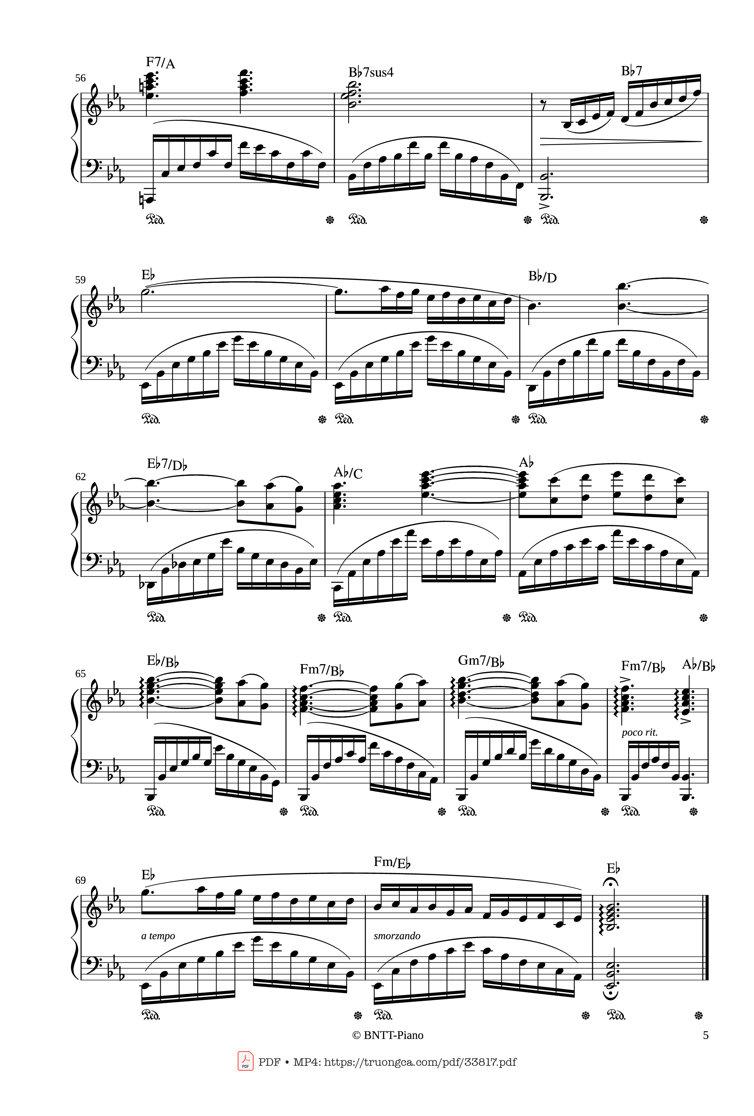 Page 5 of Sheet music PDF Piano AUTUMN STORY - Le Piano Sur La Vague Piano - PAUL MAURIAT