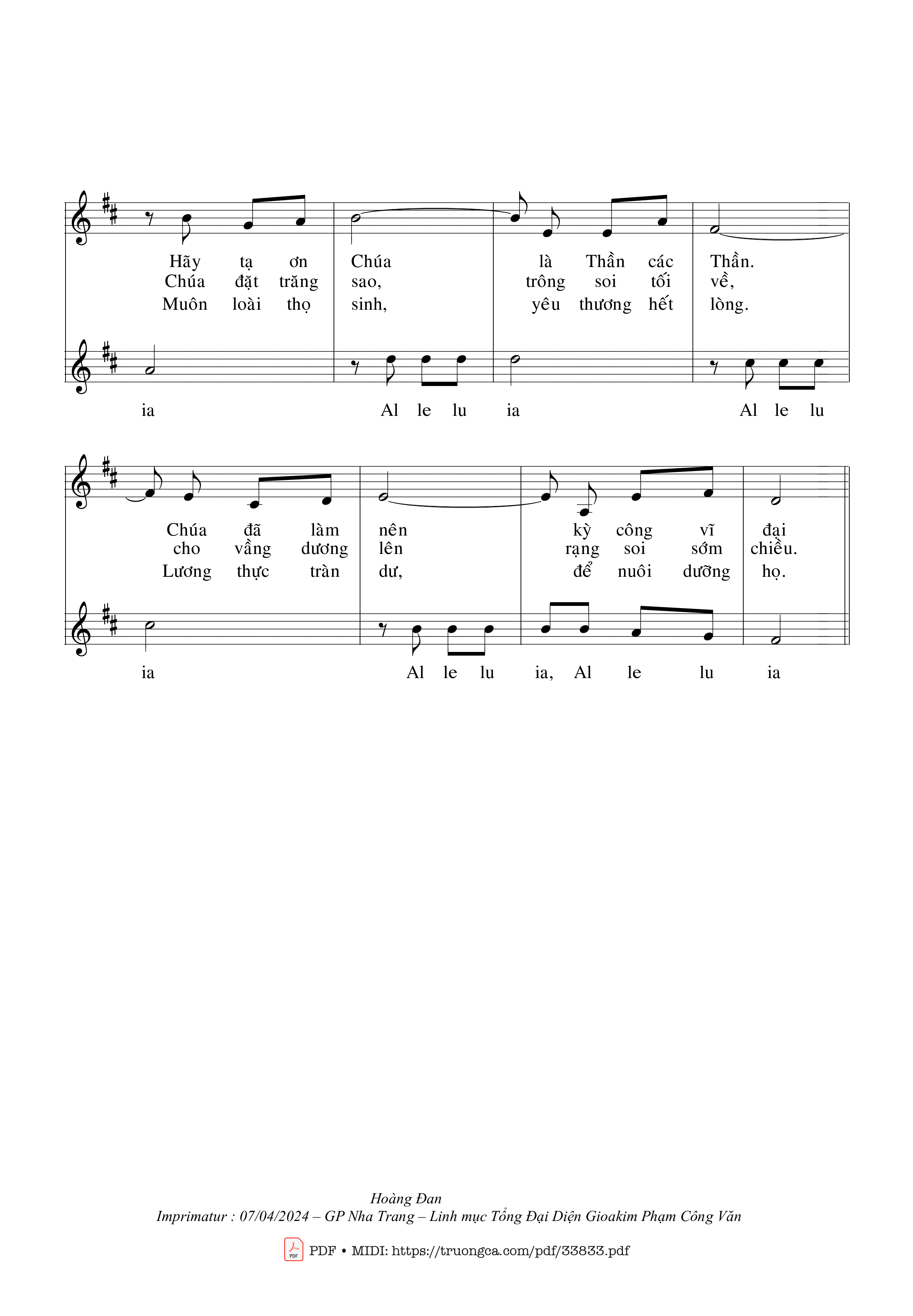 Page 2 of Sheet music PDF Chúa Vẫn Trọn Tình Thương - Hoàng Đan