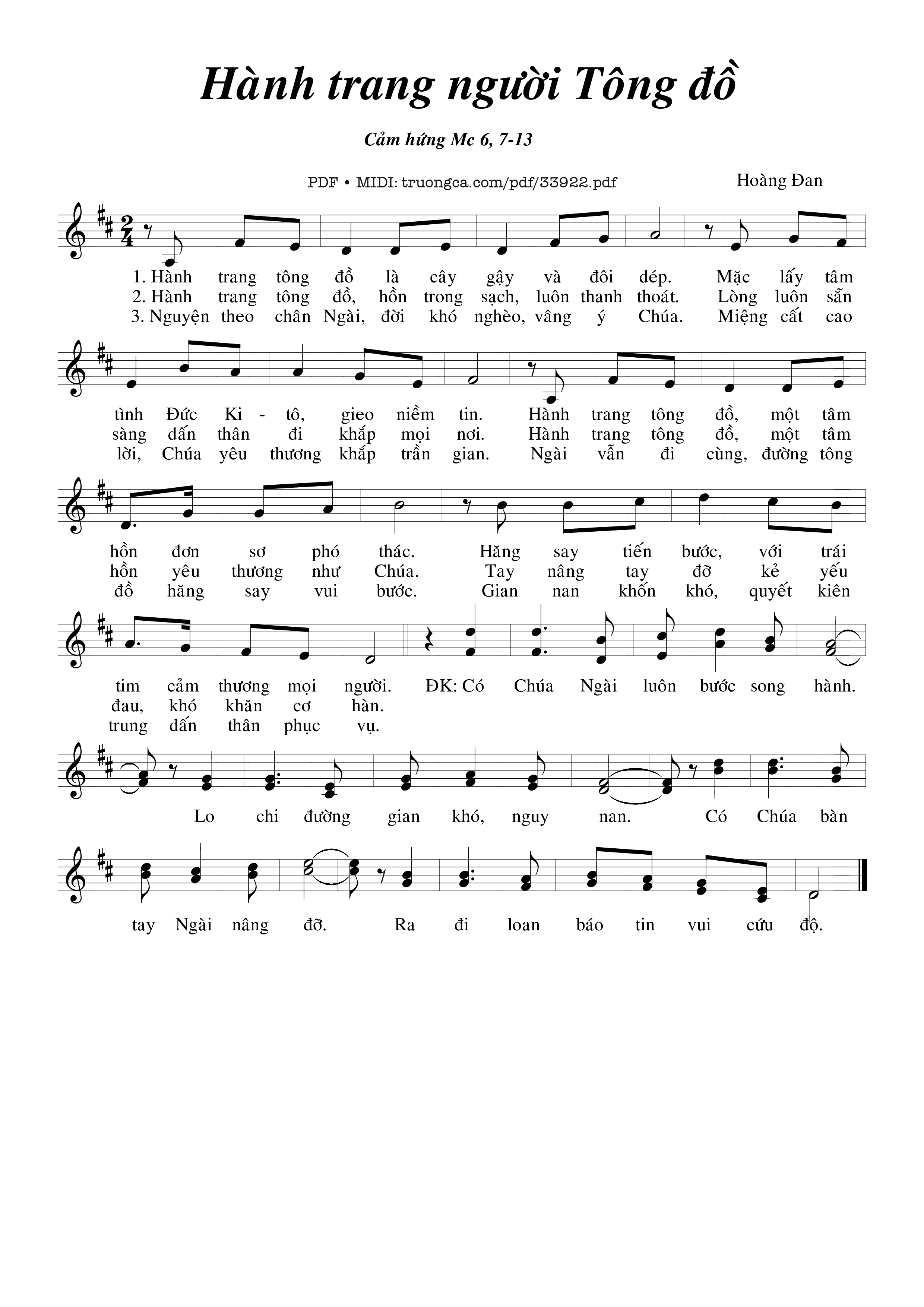 Hành Trang Người Tông Đồ