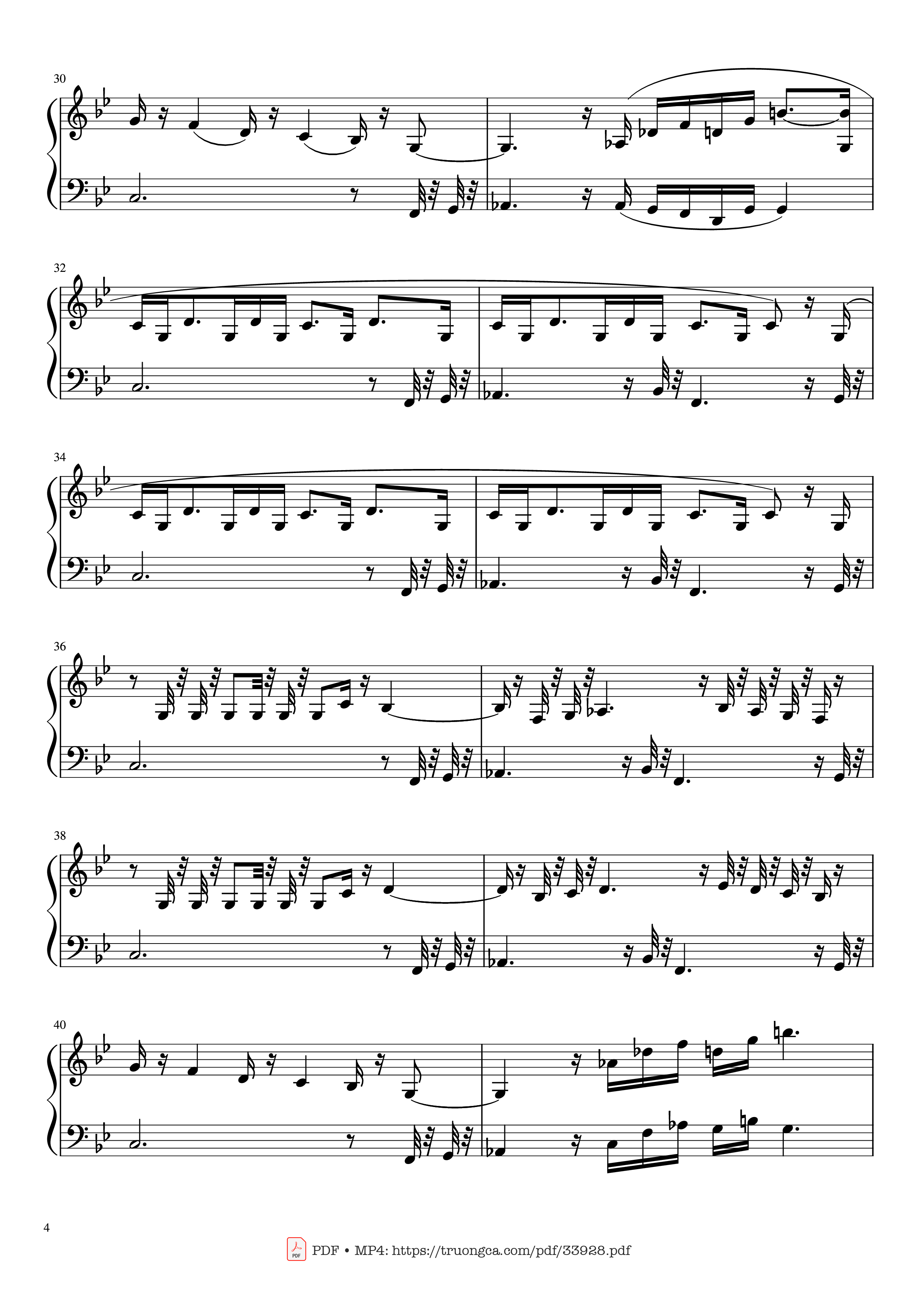 Page 4 of Sheet music PDF Piano The Mandalorian Main Theme Star Wars (Easy) Piano - Ludwig Goransson