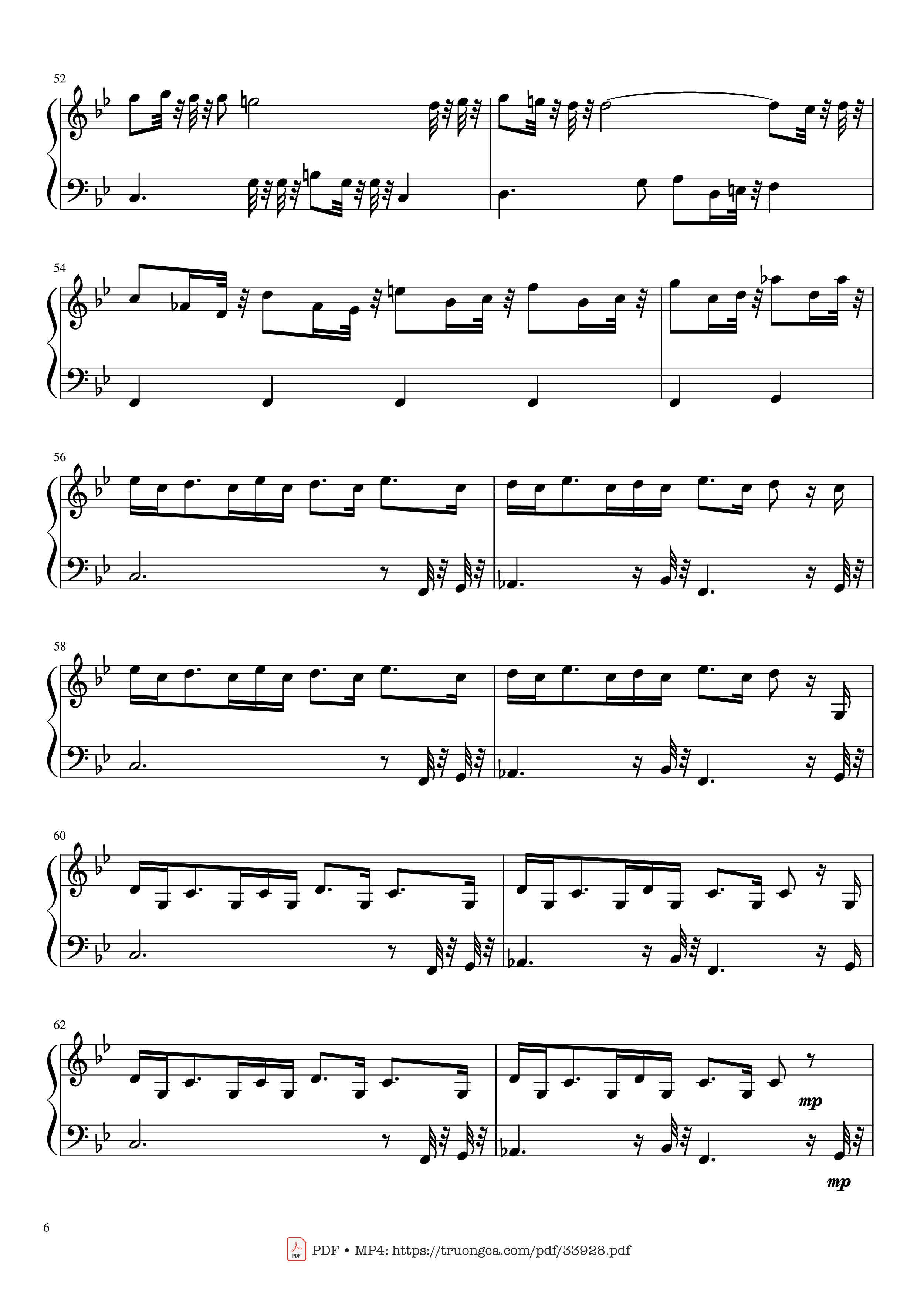 Page 6 of Sheet music PDF Piano The Mandalorian Main Theme Star Wars (Easy) Piano - Ludwig Goransson