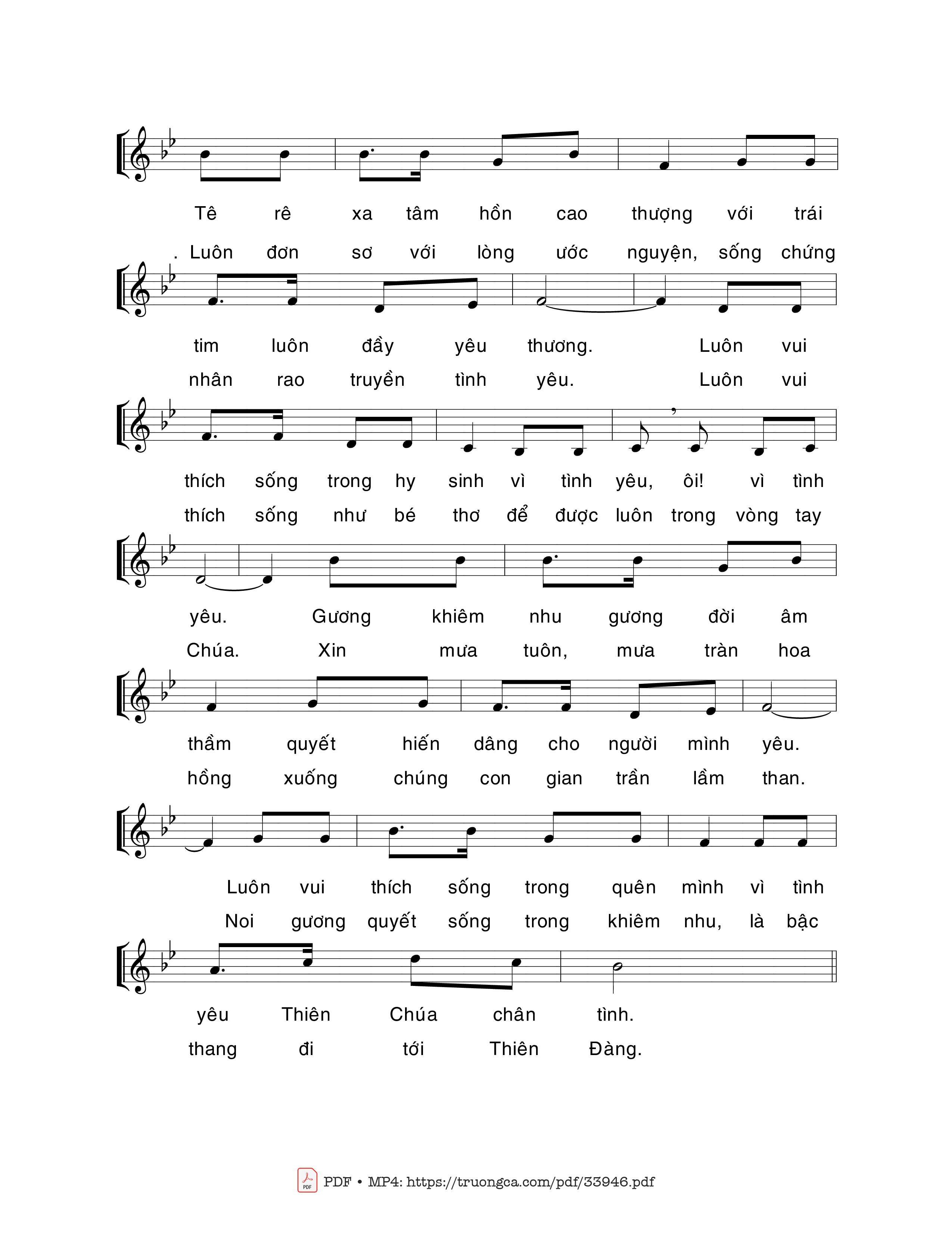 Page 2 of Sheet music PDF Têrêsa Hài Đồng 1 -  Têrêsa