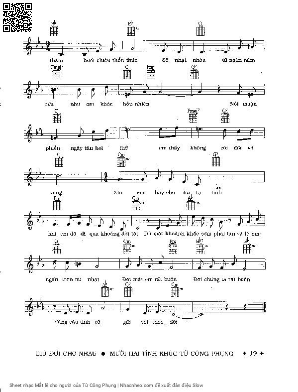 Page 2 of Sheet music PDF Mắt lệ cho người - Từ Công Phụng