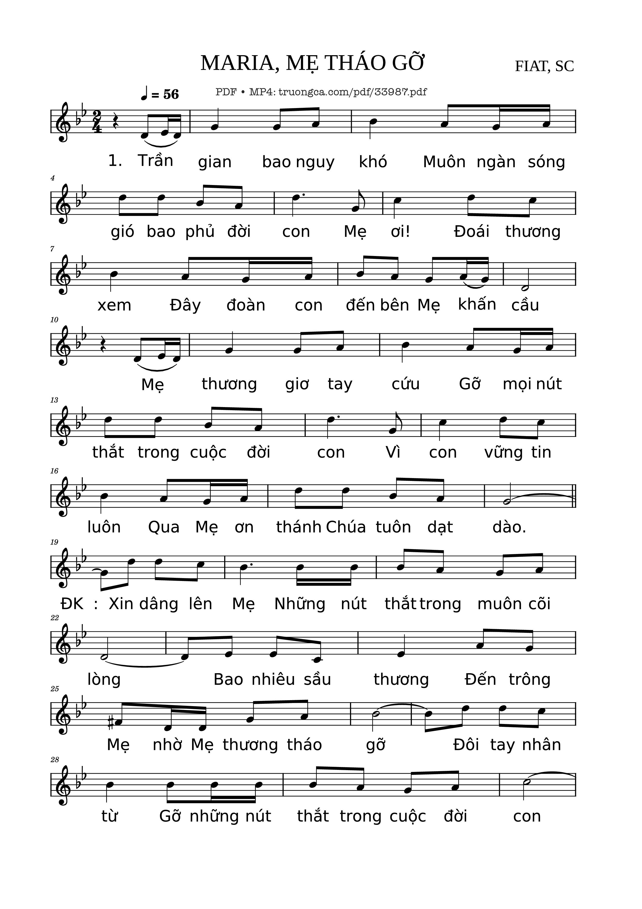 Sheet PDF of Maria Mẹ Tháo Gỡ