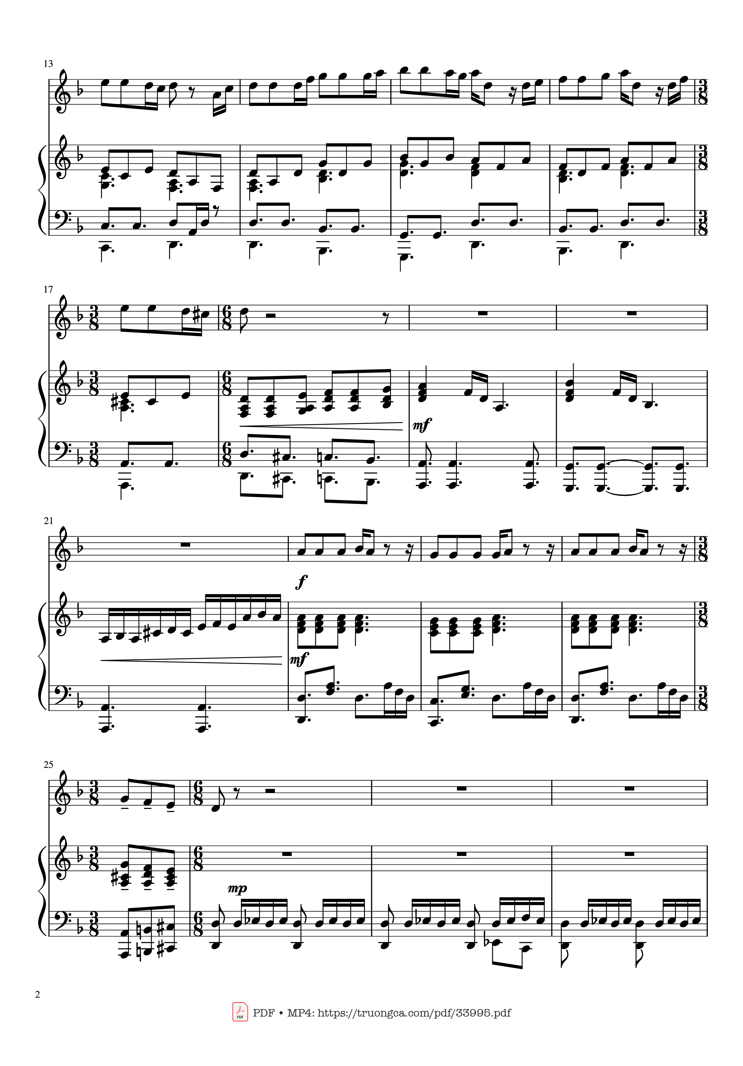 Page 2 of Sheet music PDF Piano Pirates of the Caribbean Piano & Violin - Hans Zimmer