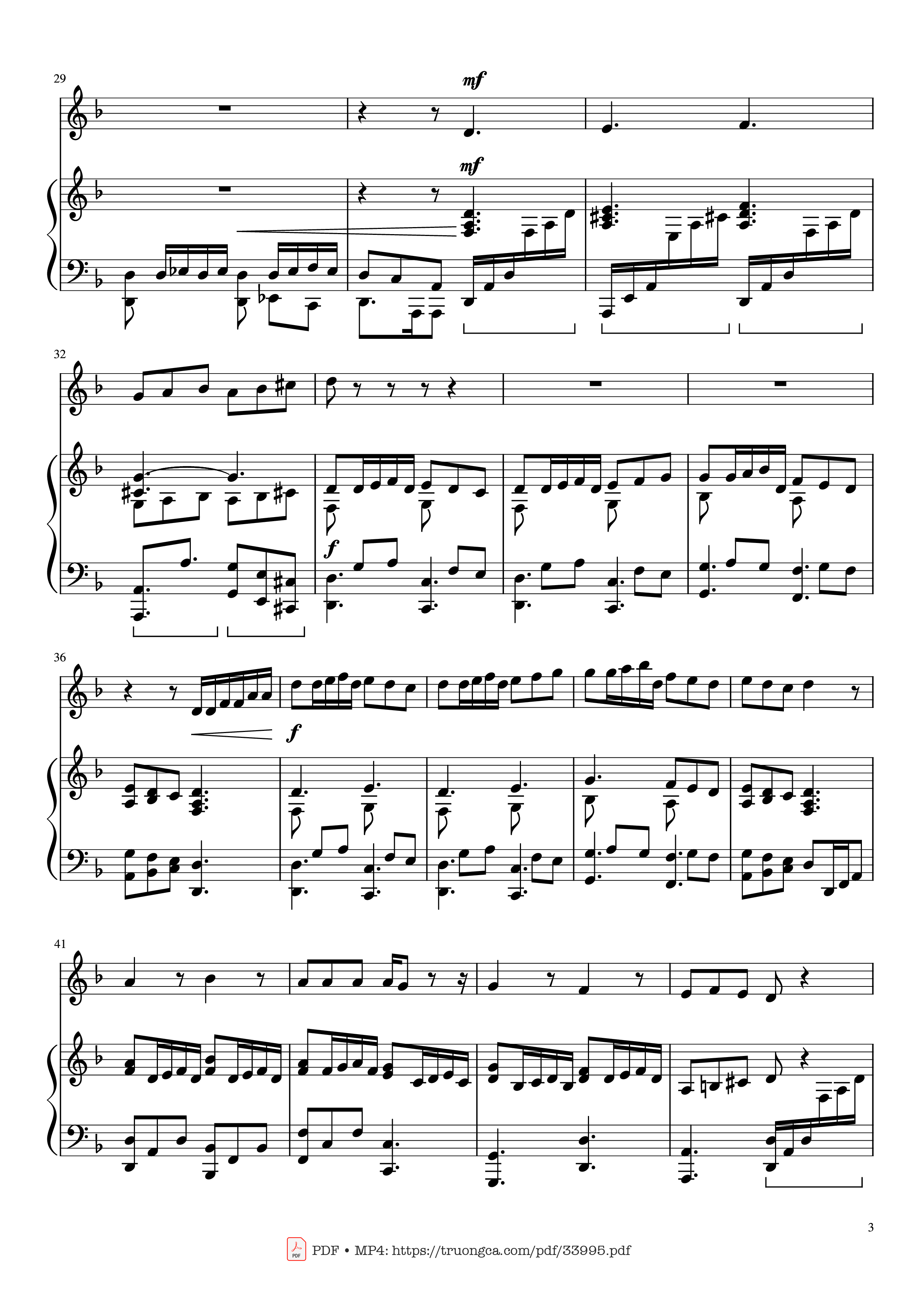 Page 3 of Sheet music PDF Piano Pirates of the Caribbean Piano & Violin - Hans Zimmer