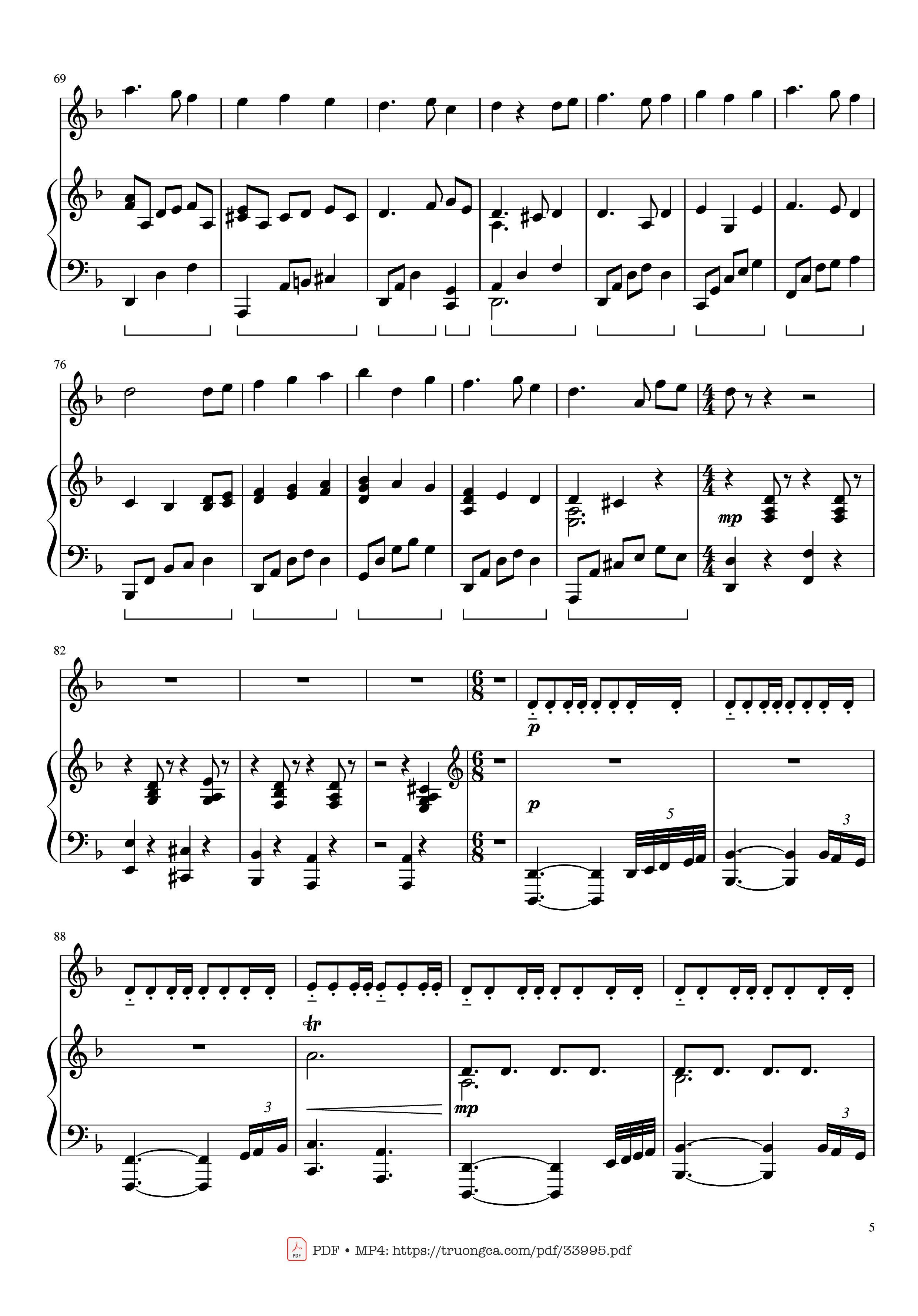 Page 5 of Sheet music PDF Piano Pirates of the Caribbean Piano & Violin - Hans Zimmer