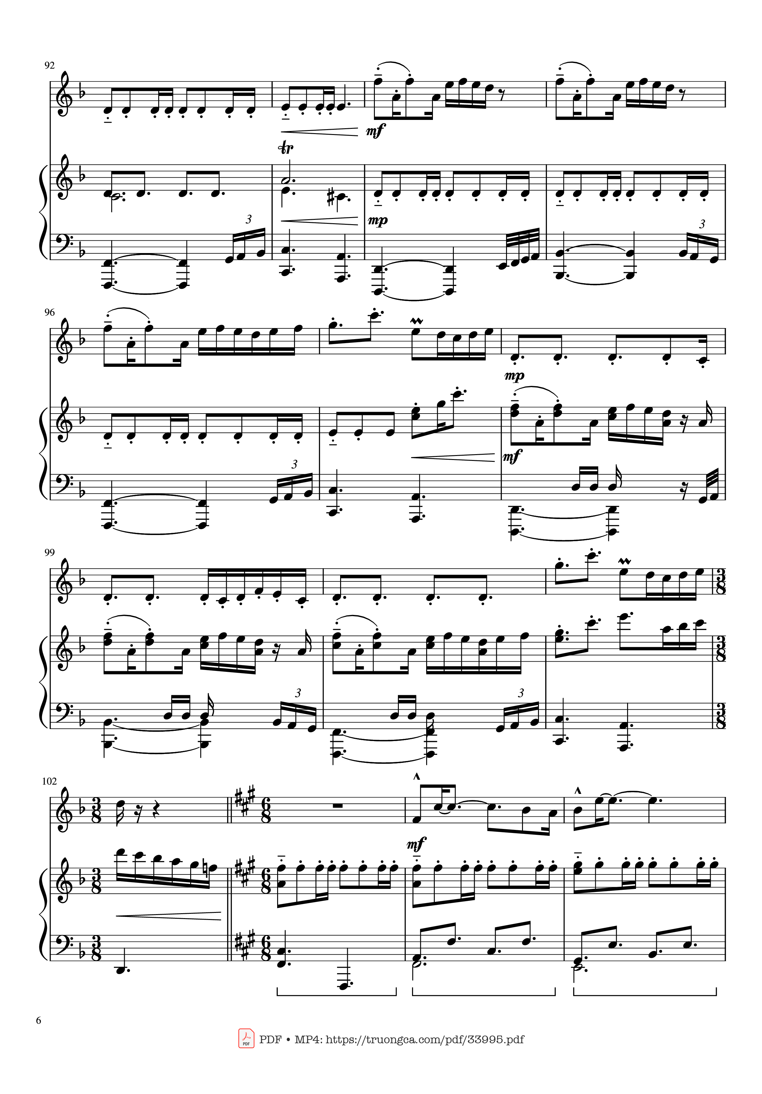 Page 6 of Sheet music PDF Piano Pirates of the Caribbean Piano & Violin - Hans Zimmer
