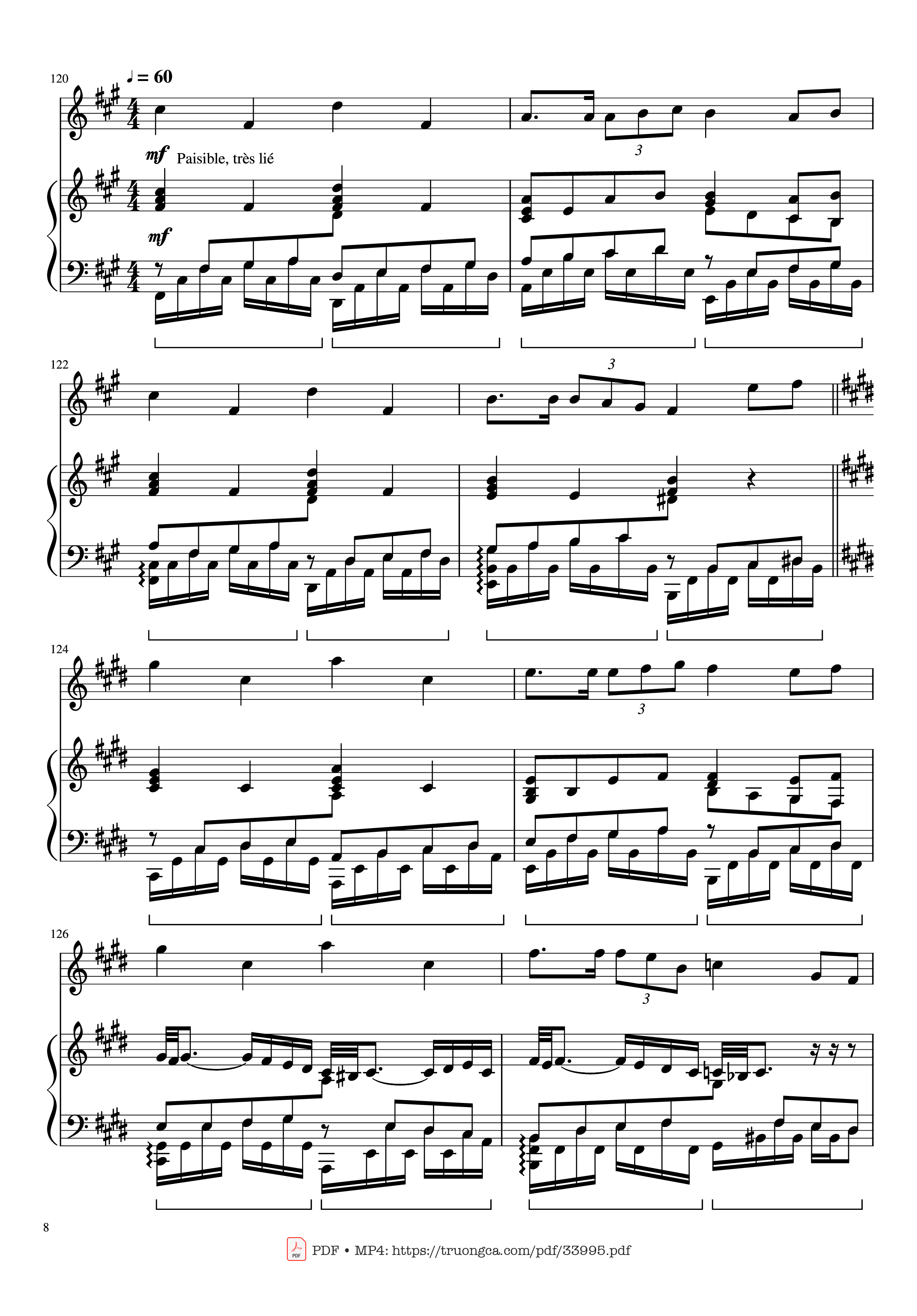 Page 8 of Sheet music PDF Piano Pirates of the Caribbean Piano & Violin - Hans Zimmer