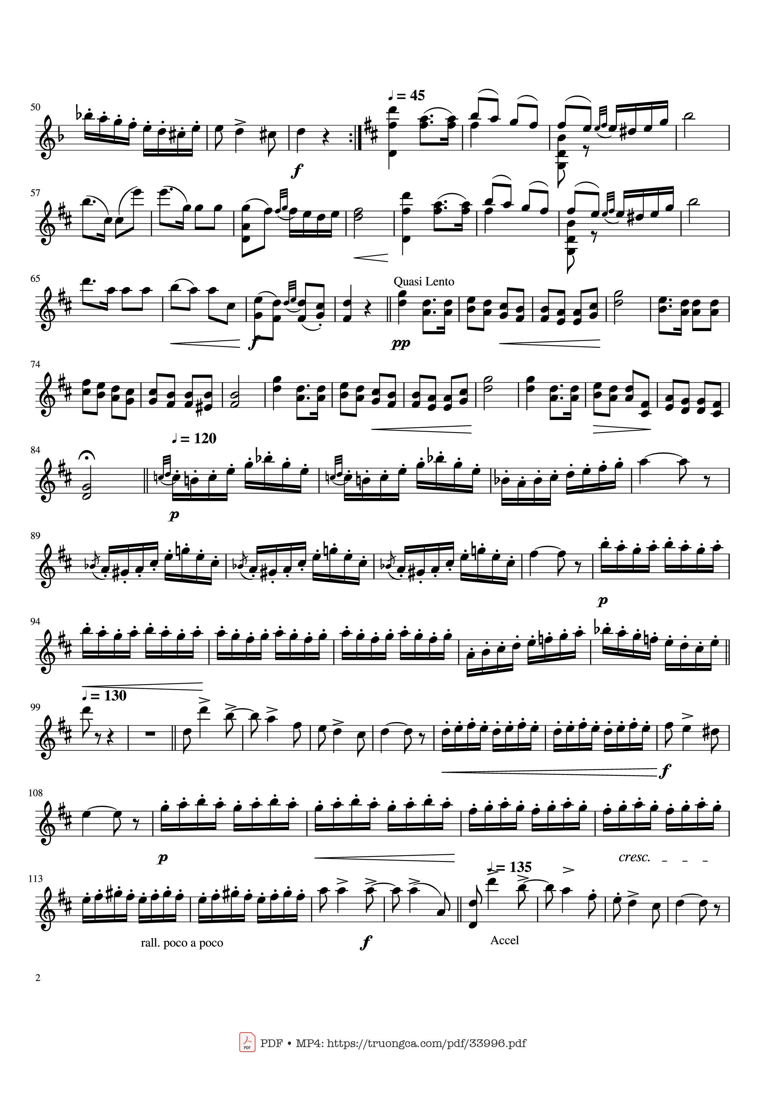 Page 2 of Sheet music PDF Czardas Violin - Vittorio Monti