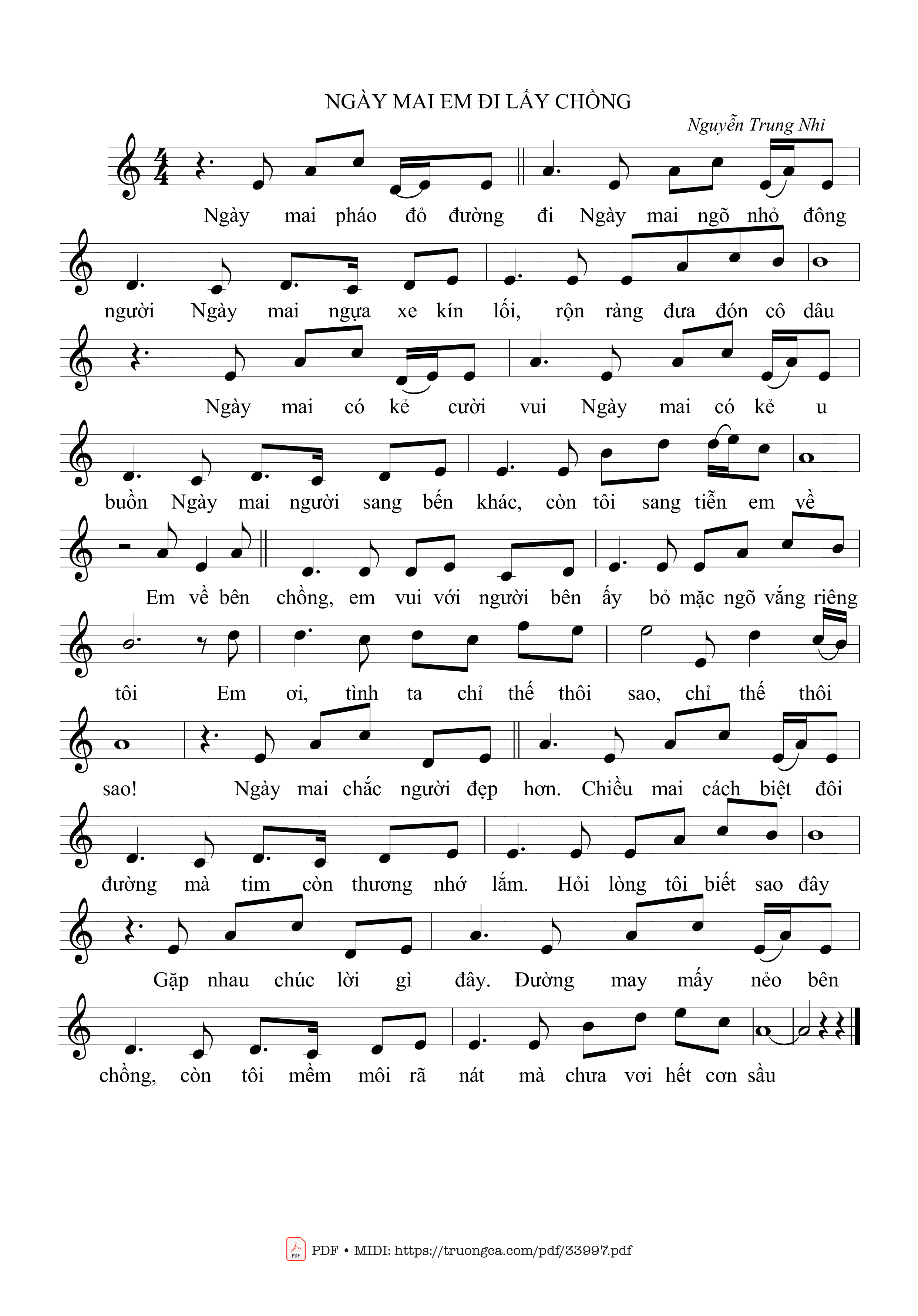 Ngày mai em đi lấy chồng