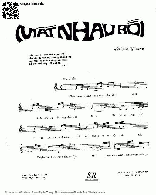 Page 2 of Sheet music PDF Mất nhau rồi - Ngân Trang
