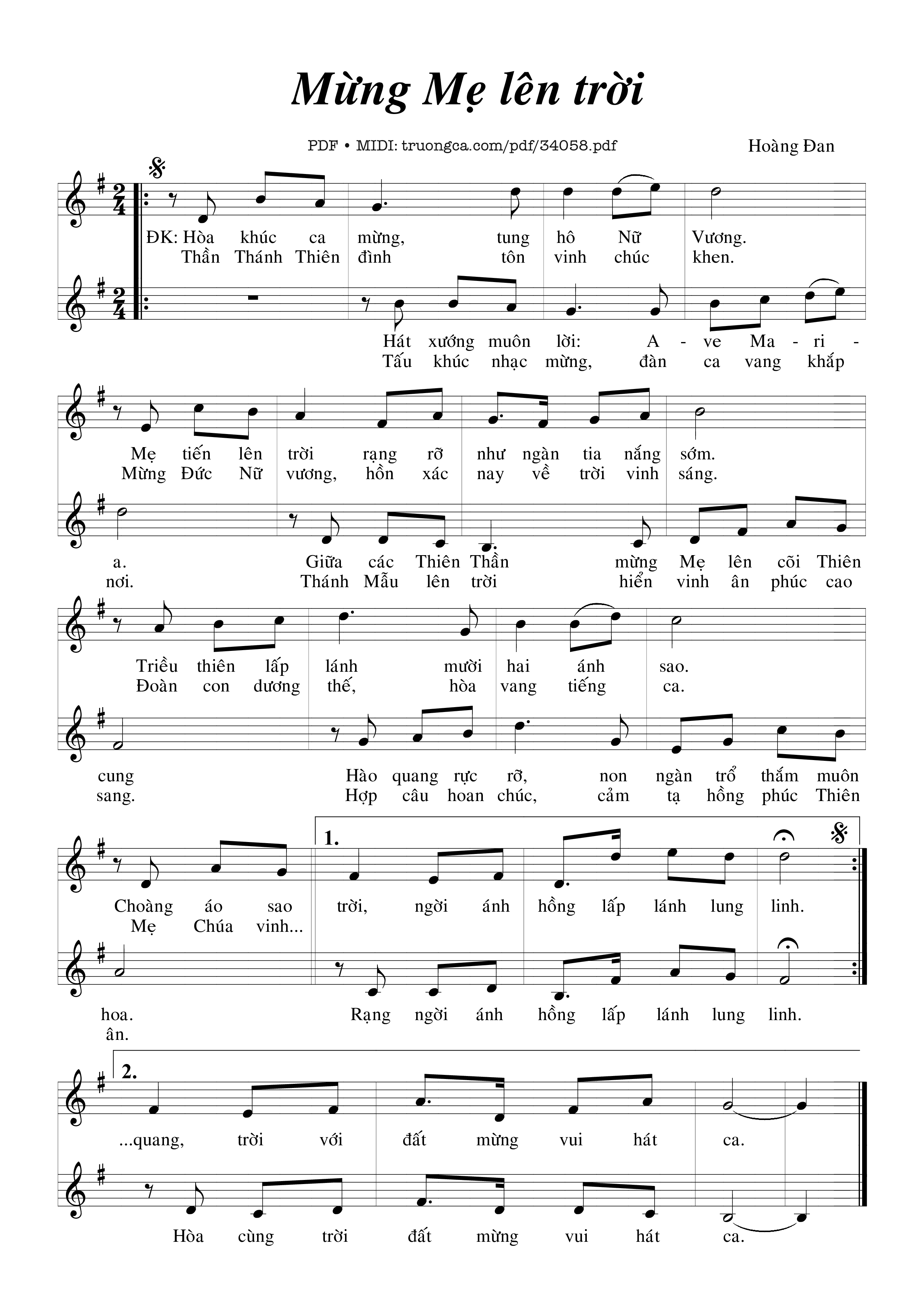 Mừng Mẹ Lên Trời