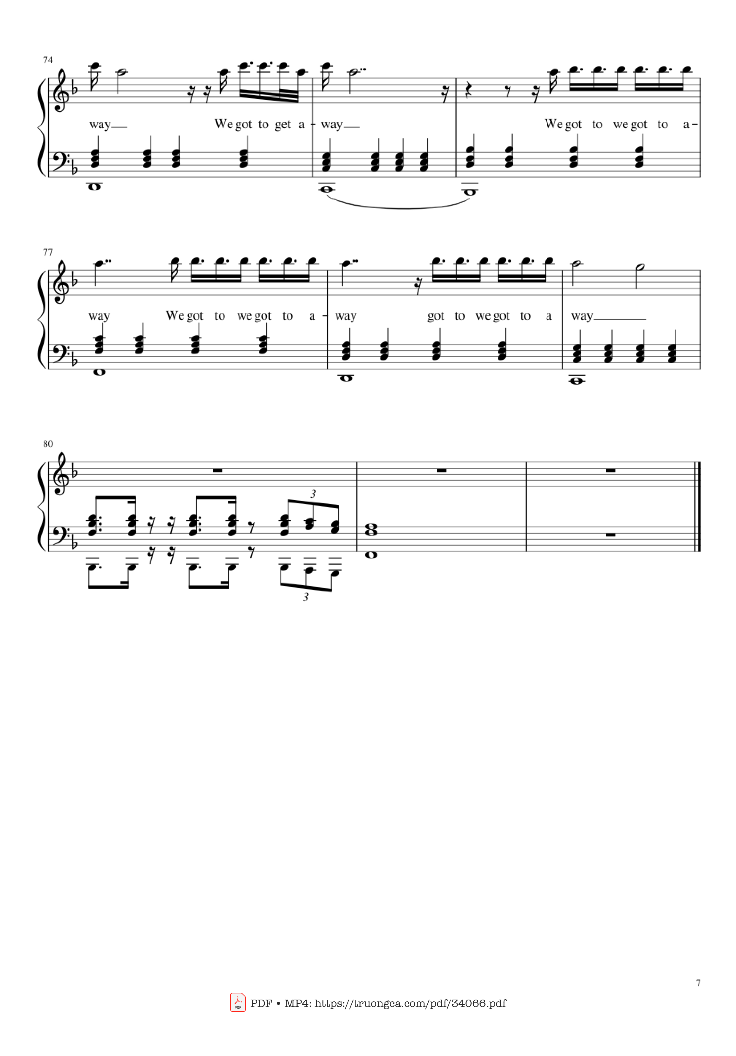 Page 7 of Sheet music PDF Piano Sign Of The Times Piano - Harry Styles