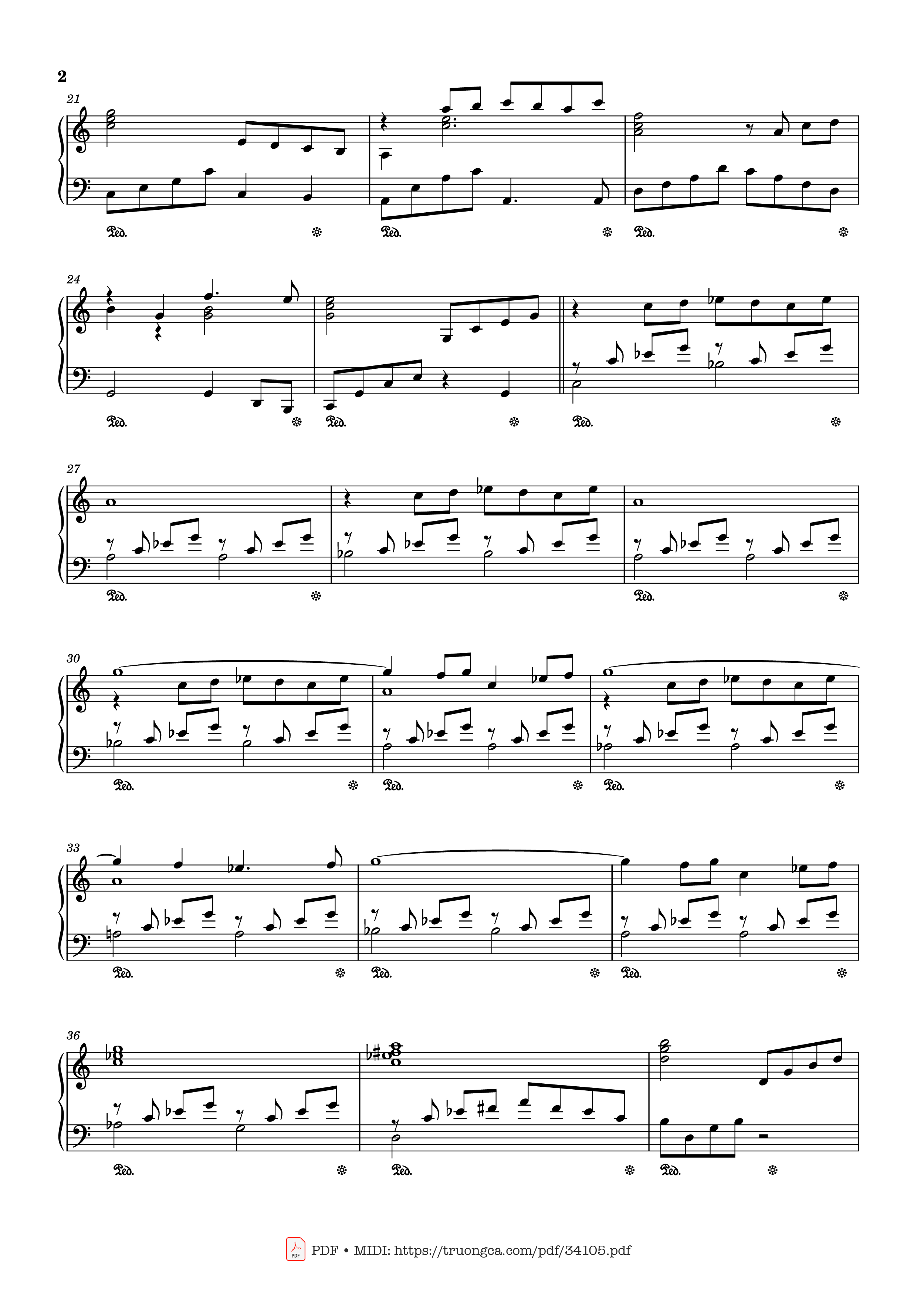 Page 2 of Sheet music PDF The Homecoming Piano - Eloge