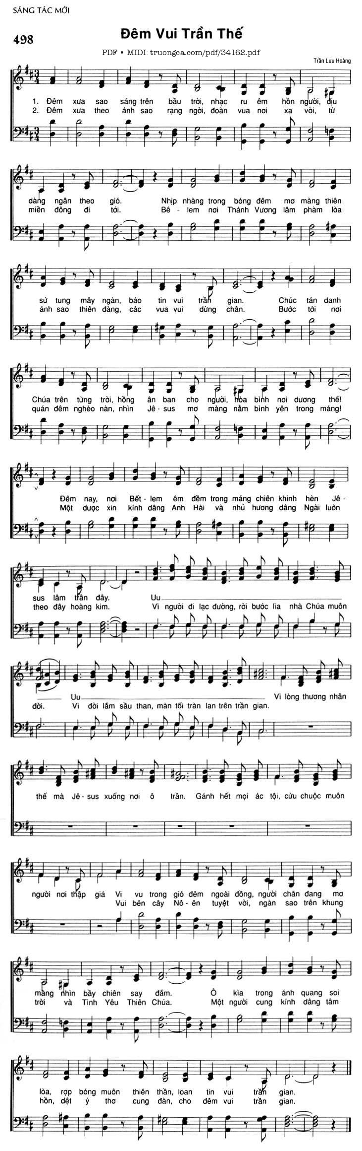 Sheet PDF of Đêm Vui Trần Thế