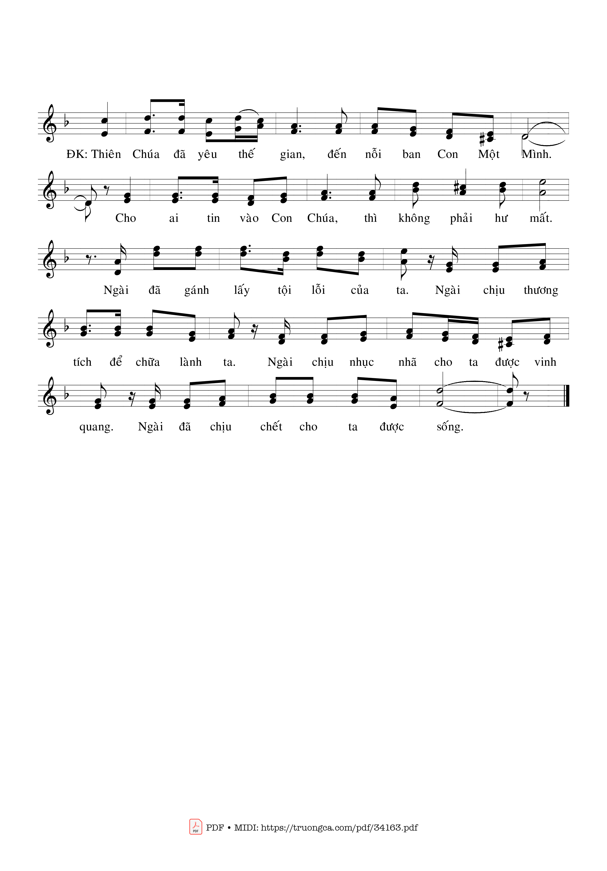 Page 2 of Sheet music PDF Thánh Giá Tình Yêu - Hoàng Đan