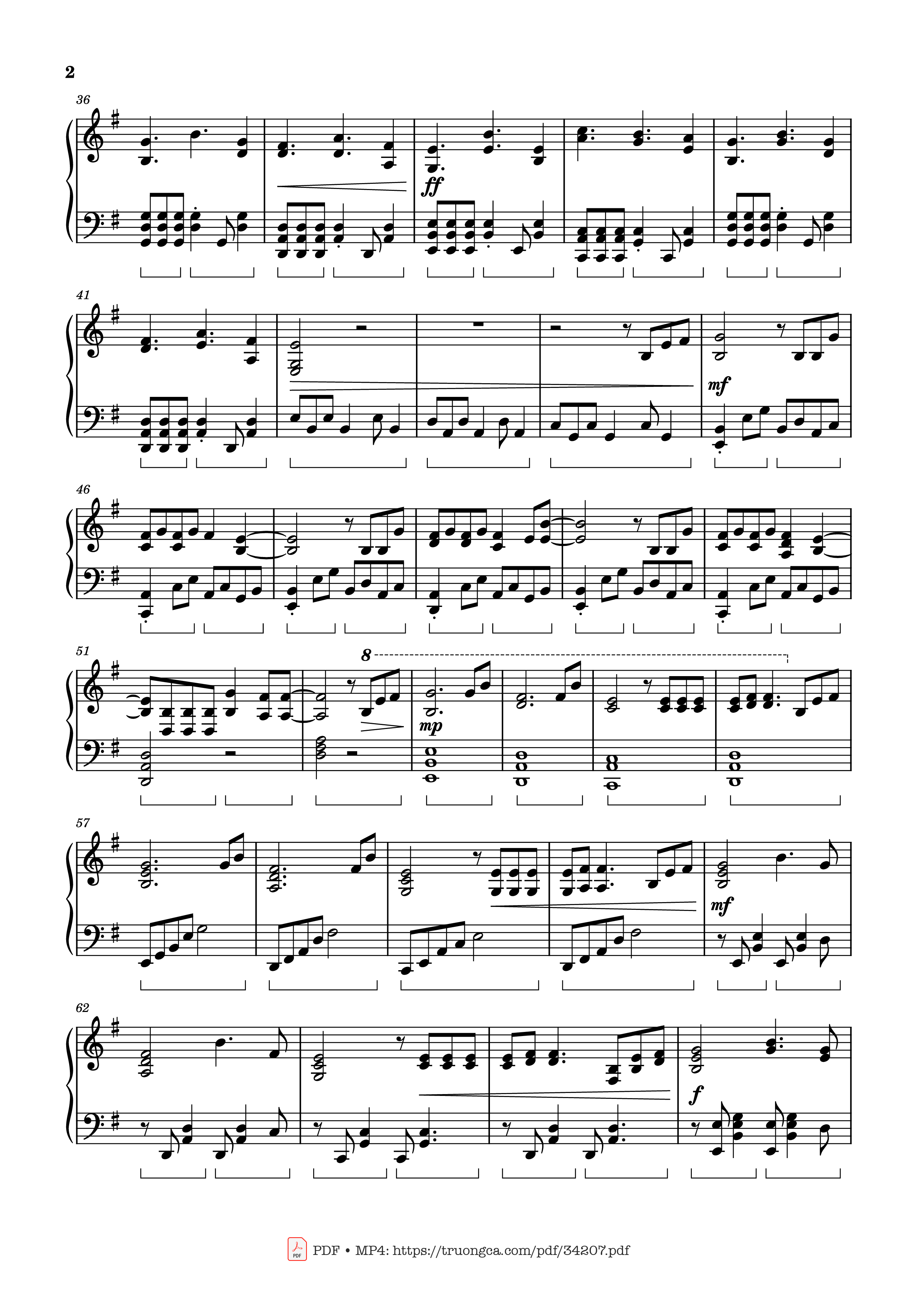 Page 2 of Sheet music PDF Piano Man on the Moon, Piano Medley with Sorry - Car-Is-Ma