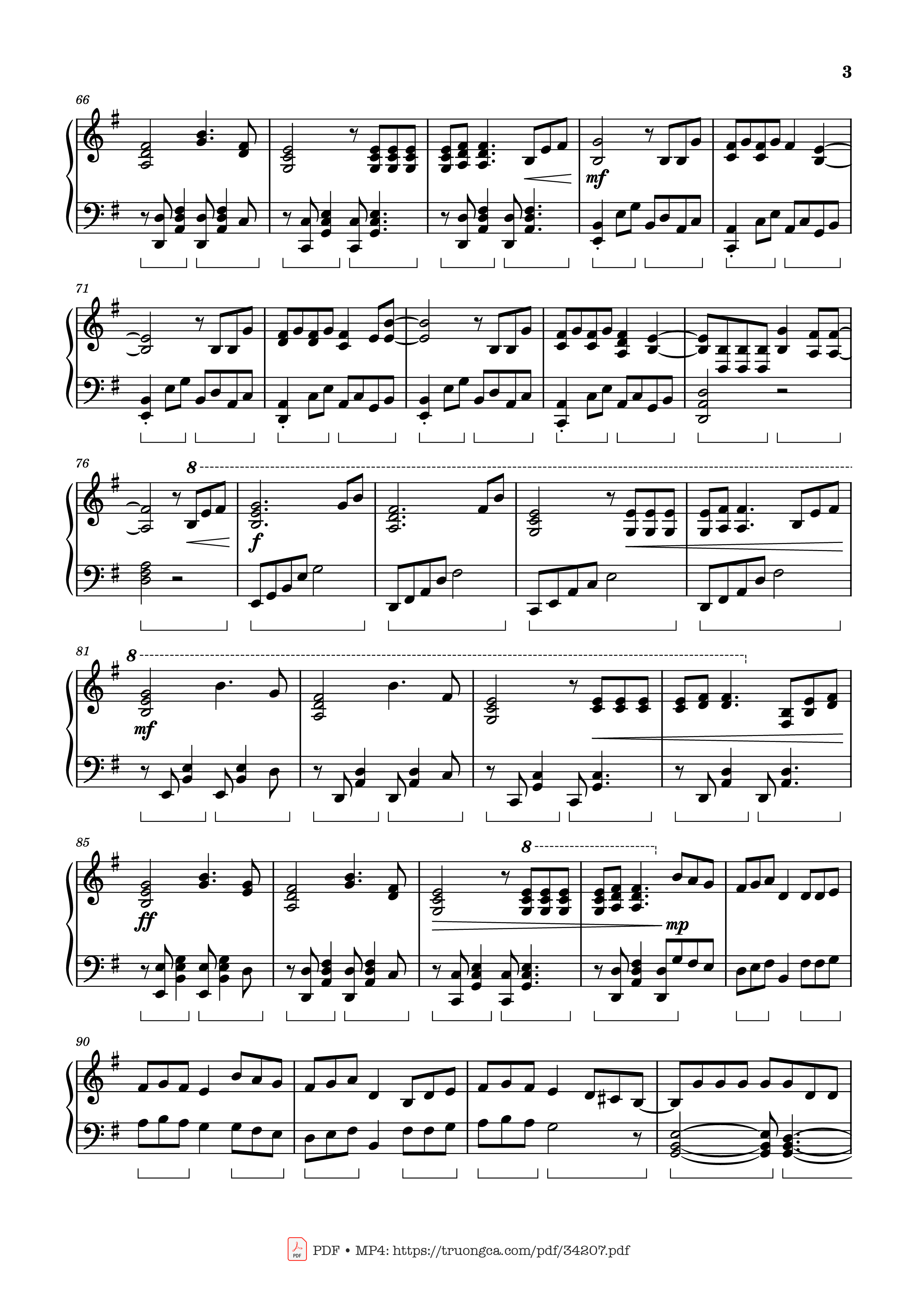 Page 3 of Sheet music PDF Piano Man on the Moon, Piano Medley with Sorry - Car-Is-Ma