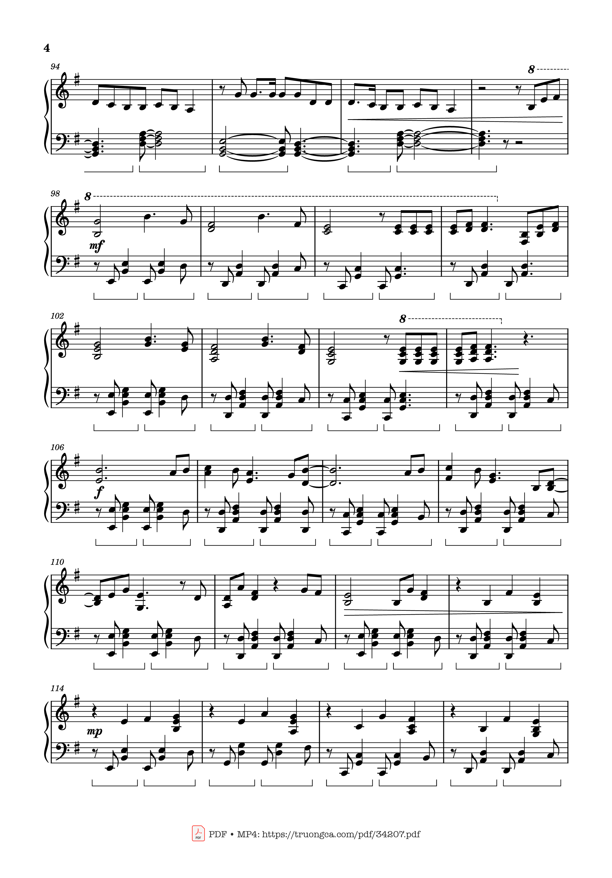 Page 4 of Sheet music PDF Piano Man on the Moon, Piano Medley with Sorry - Car-Is-Ma