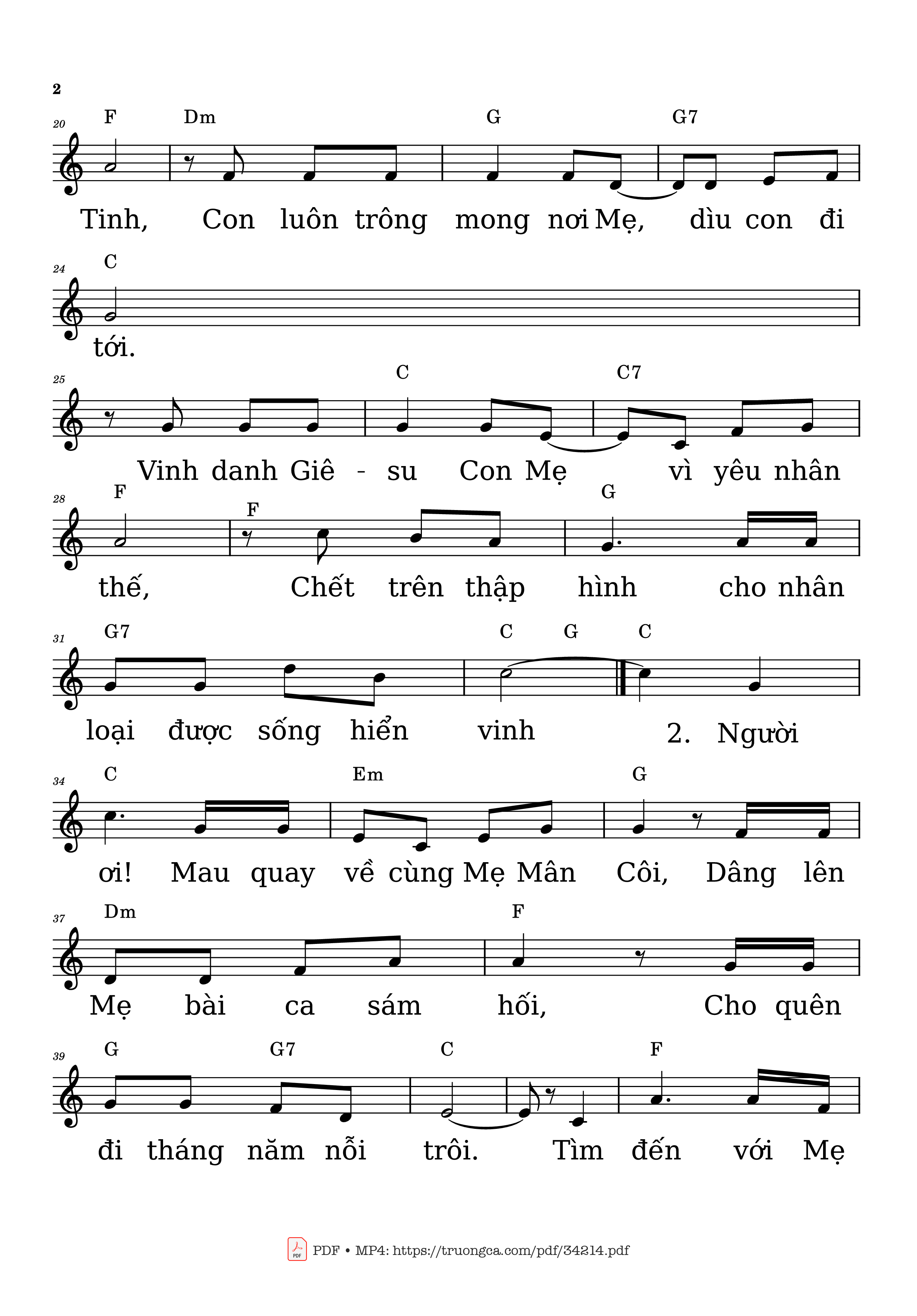 Mẹ ơi! xin dâng mẹ tràng hoa Mân Côi, Trang 2