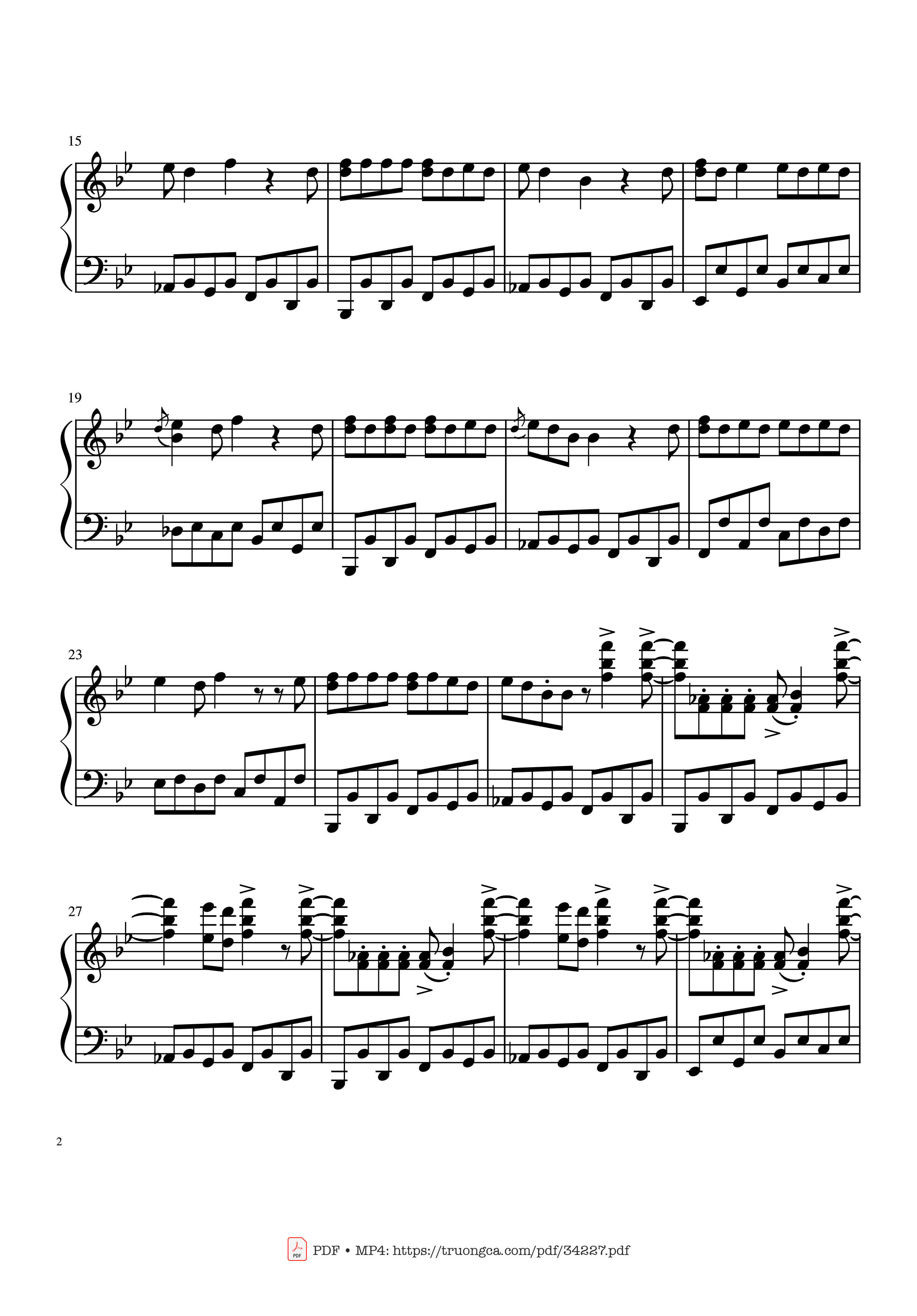 Page 2 of Sheet music PDF Guitar Tab Johnny B. Goode Rock 